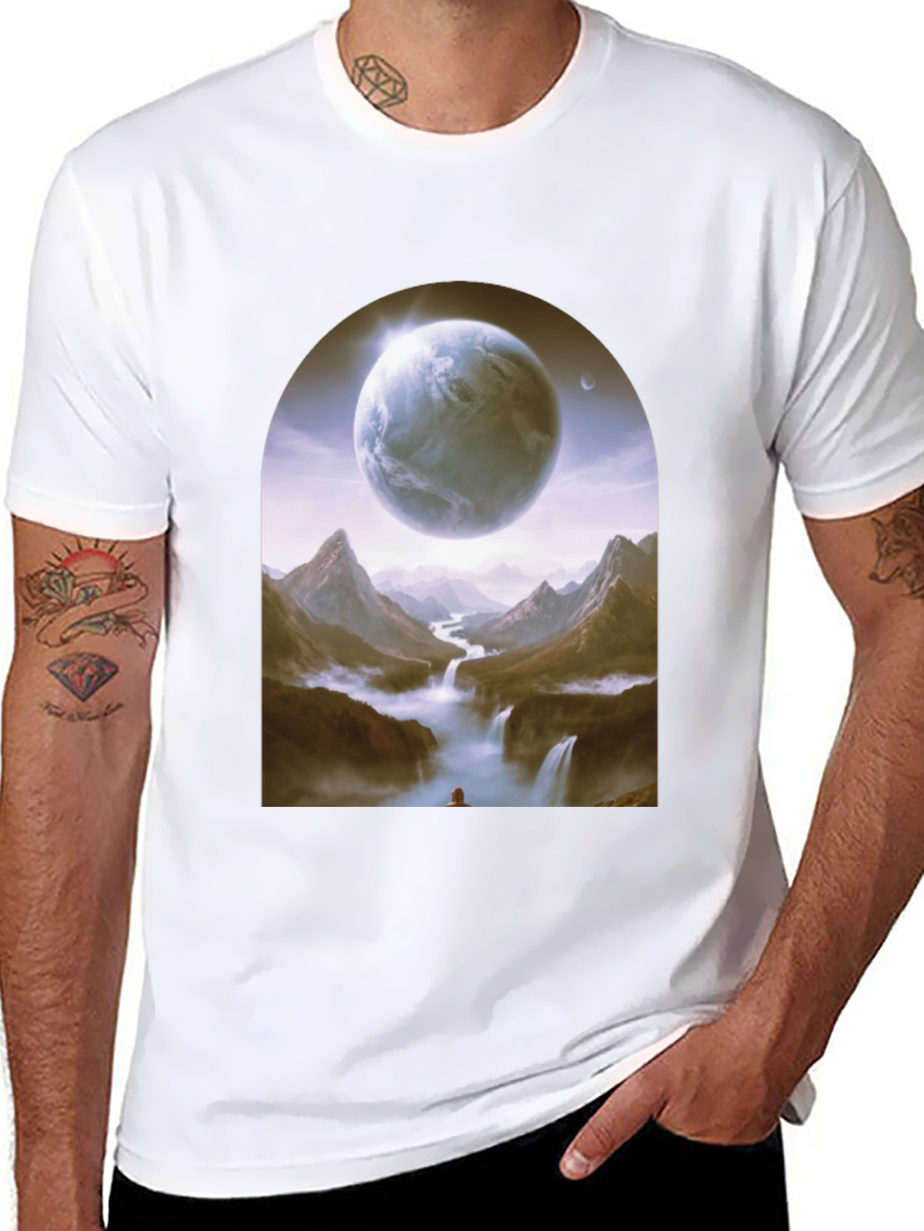 Planetary Vista T-Shirt - Black