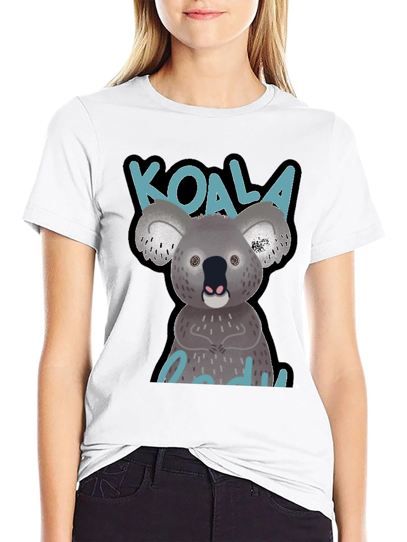 Koala Buddy Black T-Shirt
