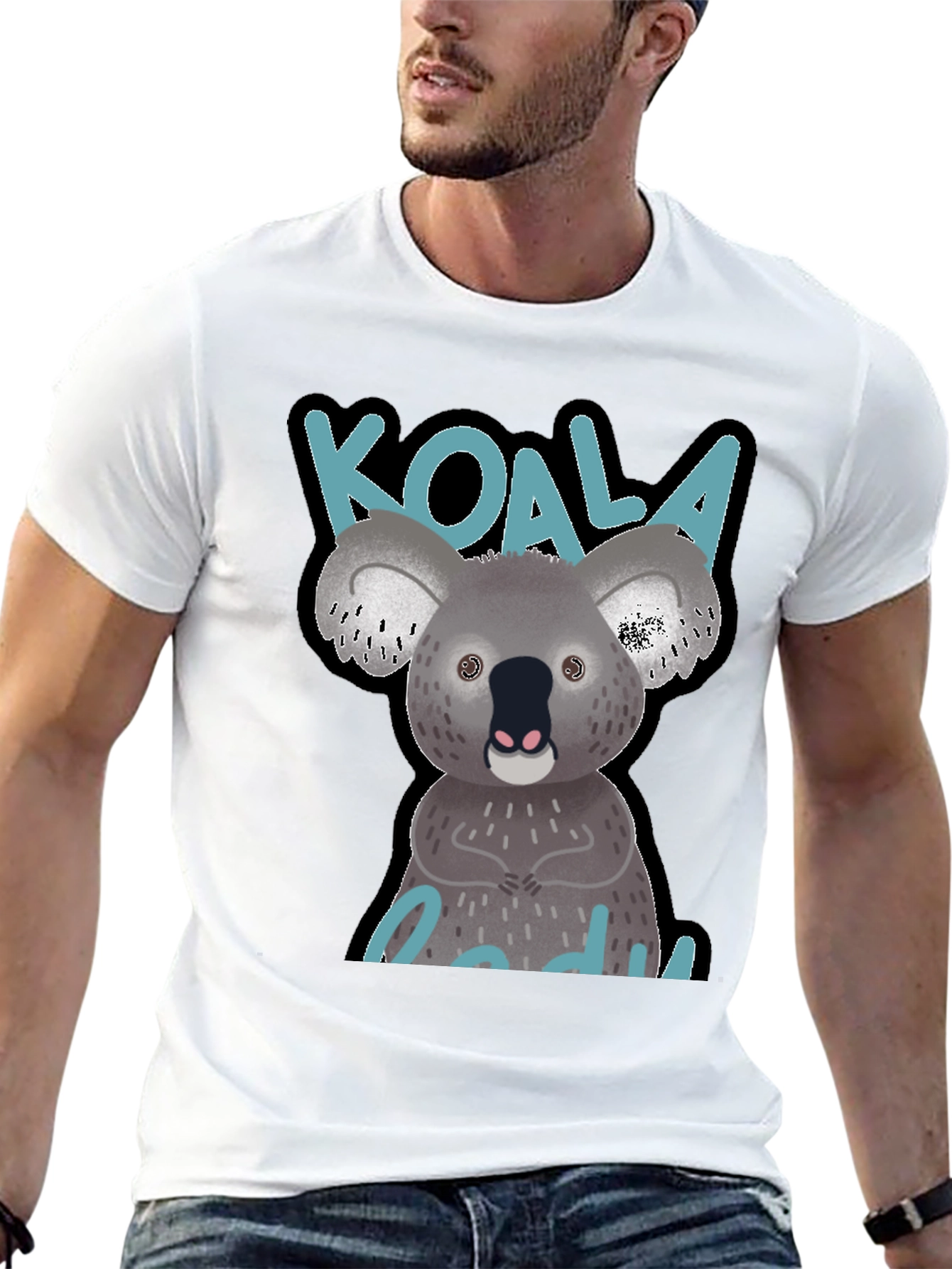 Koala Buddy Black T-Shirt
