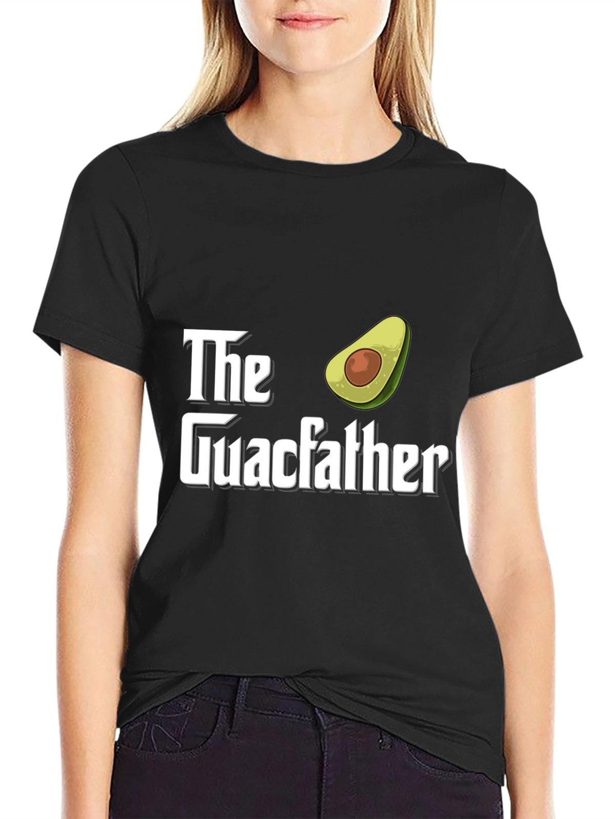 The Guacfather Avocado Graphic T-Shirt - Black
