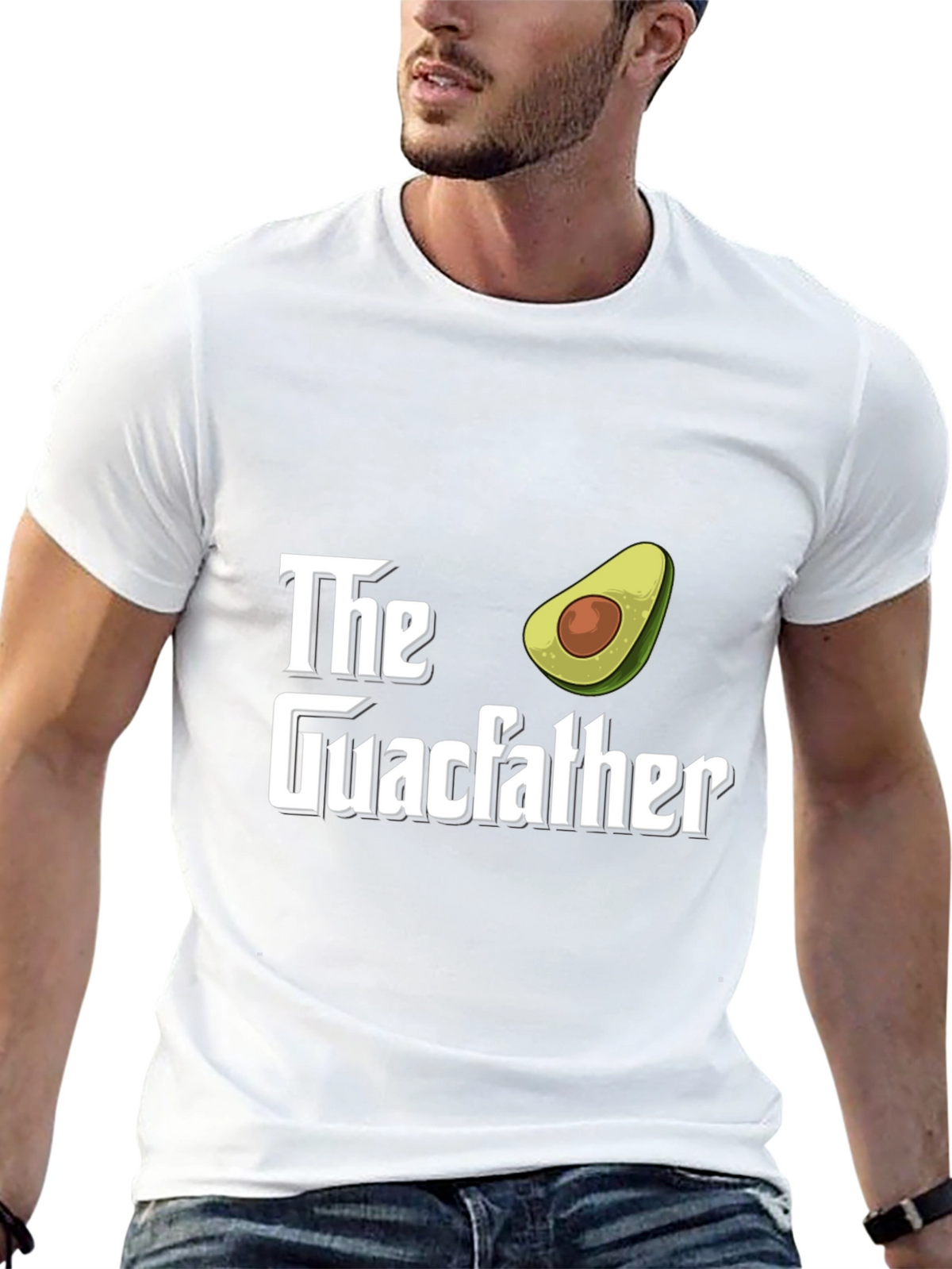 The Guacfather Avocado Graphic T-Shirt - Black