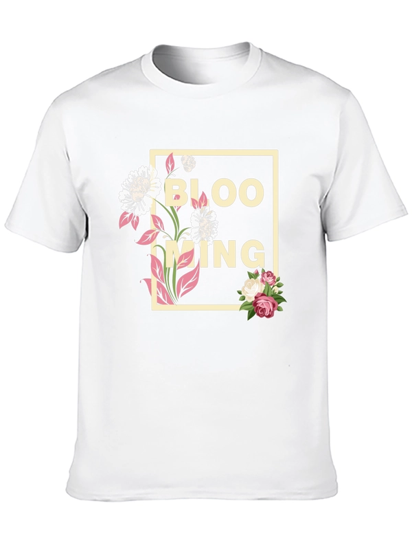 Blooming Graphic Tee - Trendy Floral Design