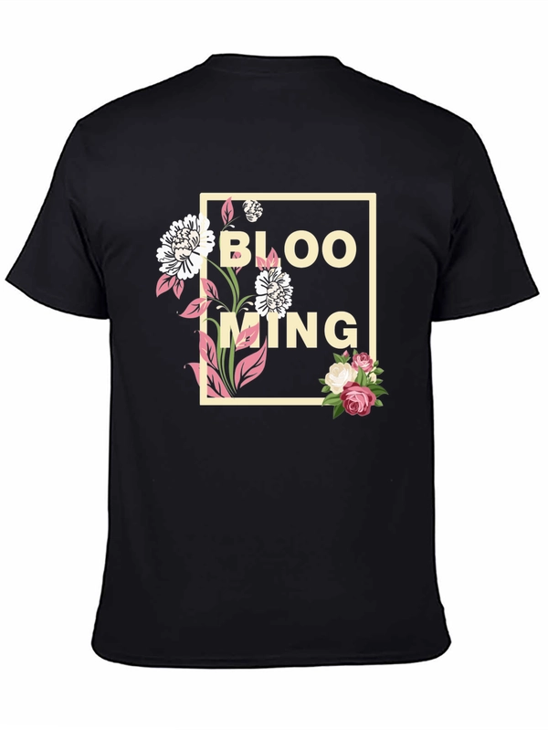 Blooming Graphic Tee - Trendy Floral Design