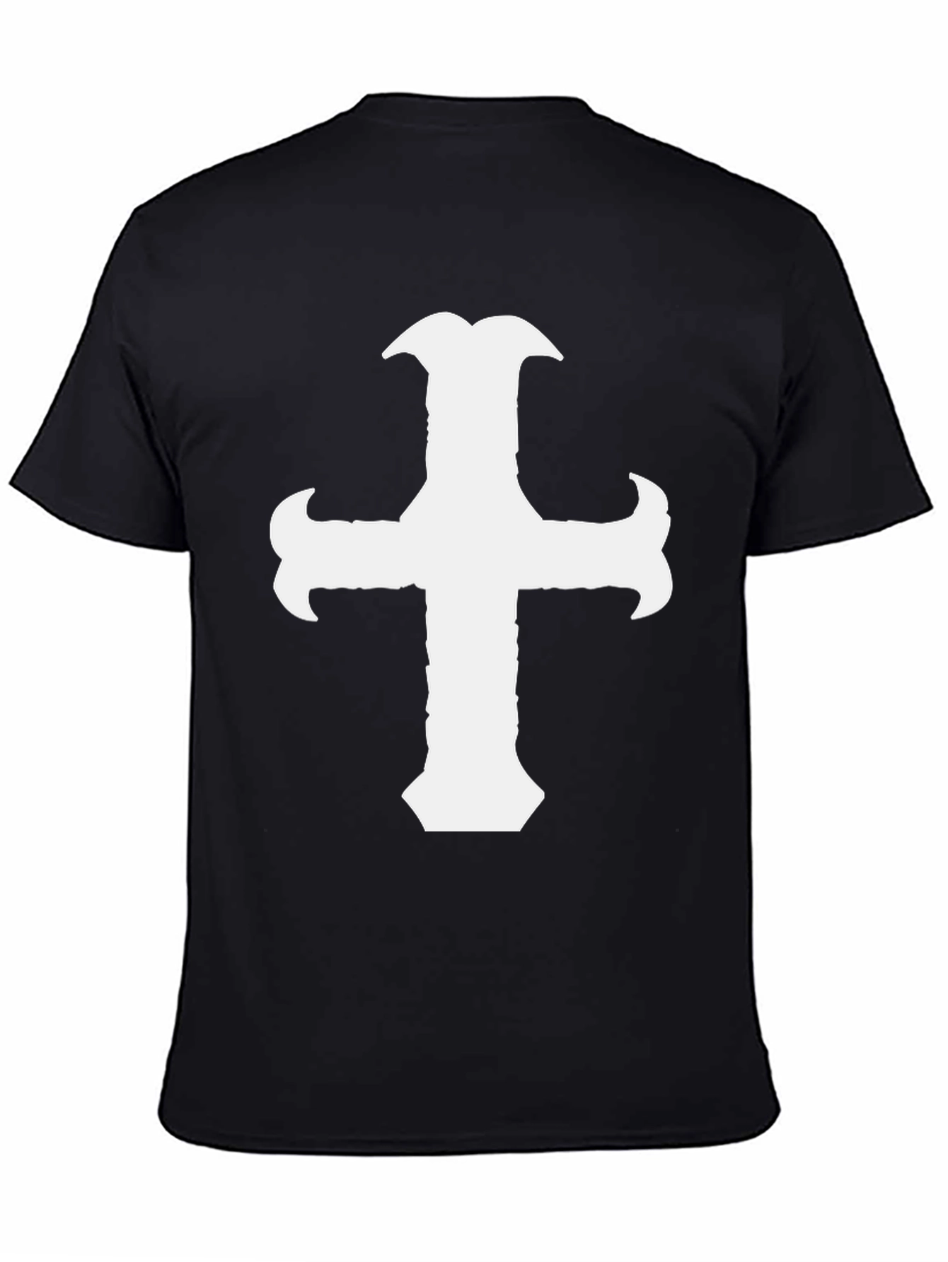 Cross Graphic Black T-Shirt Stylish Cotton Tee
