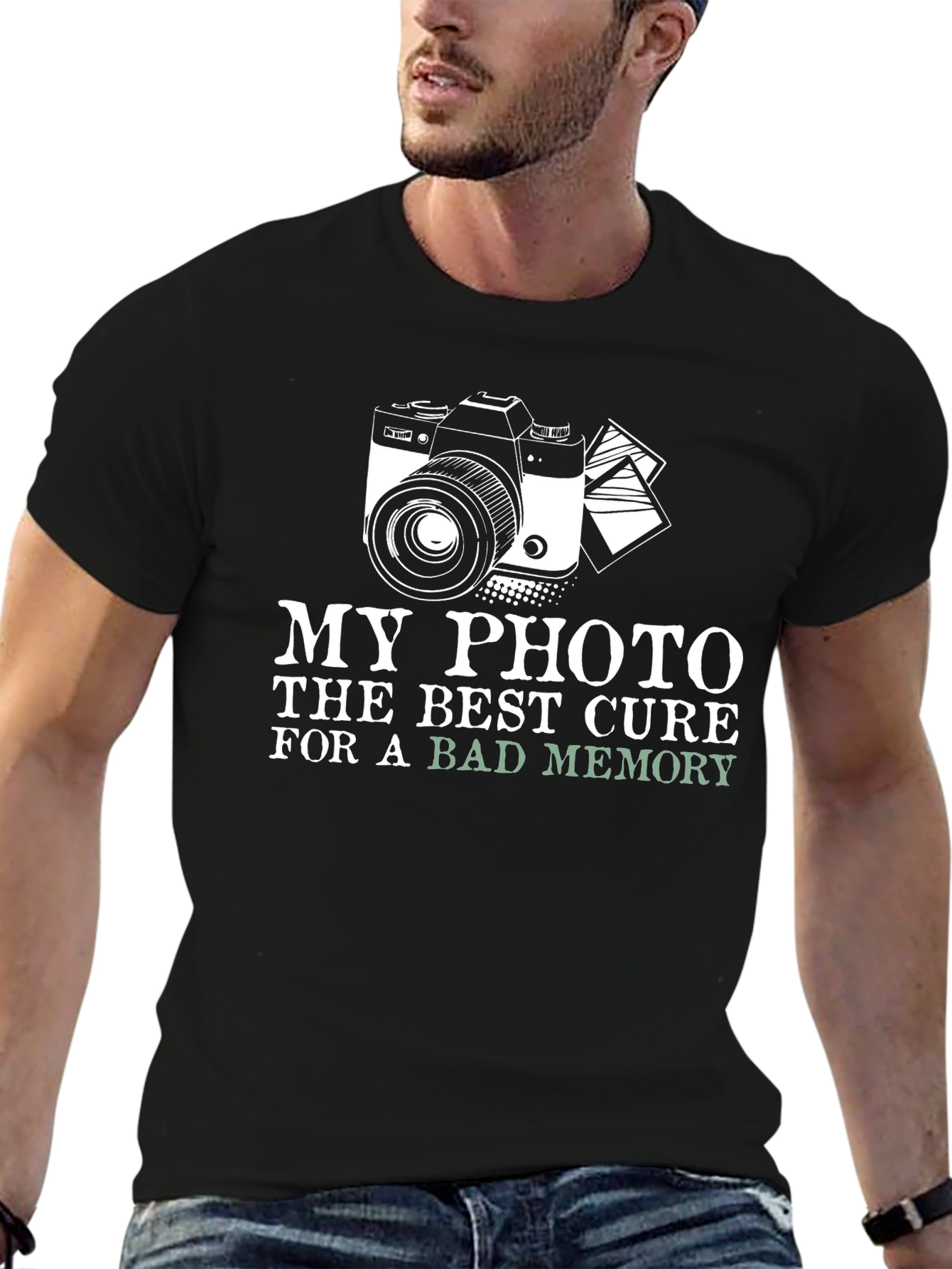 Camera Graphic T-Shirt - Memory Cure Tee