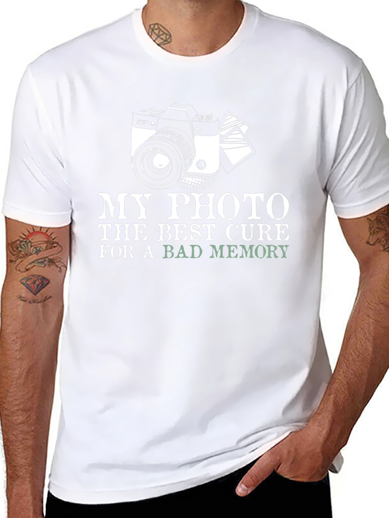 Camera Graphic T-Shirt - Memory Cure Tee