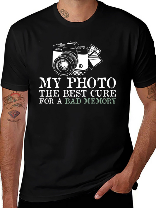 Camera Graphic T-Shirt - Memory Cure Tee