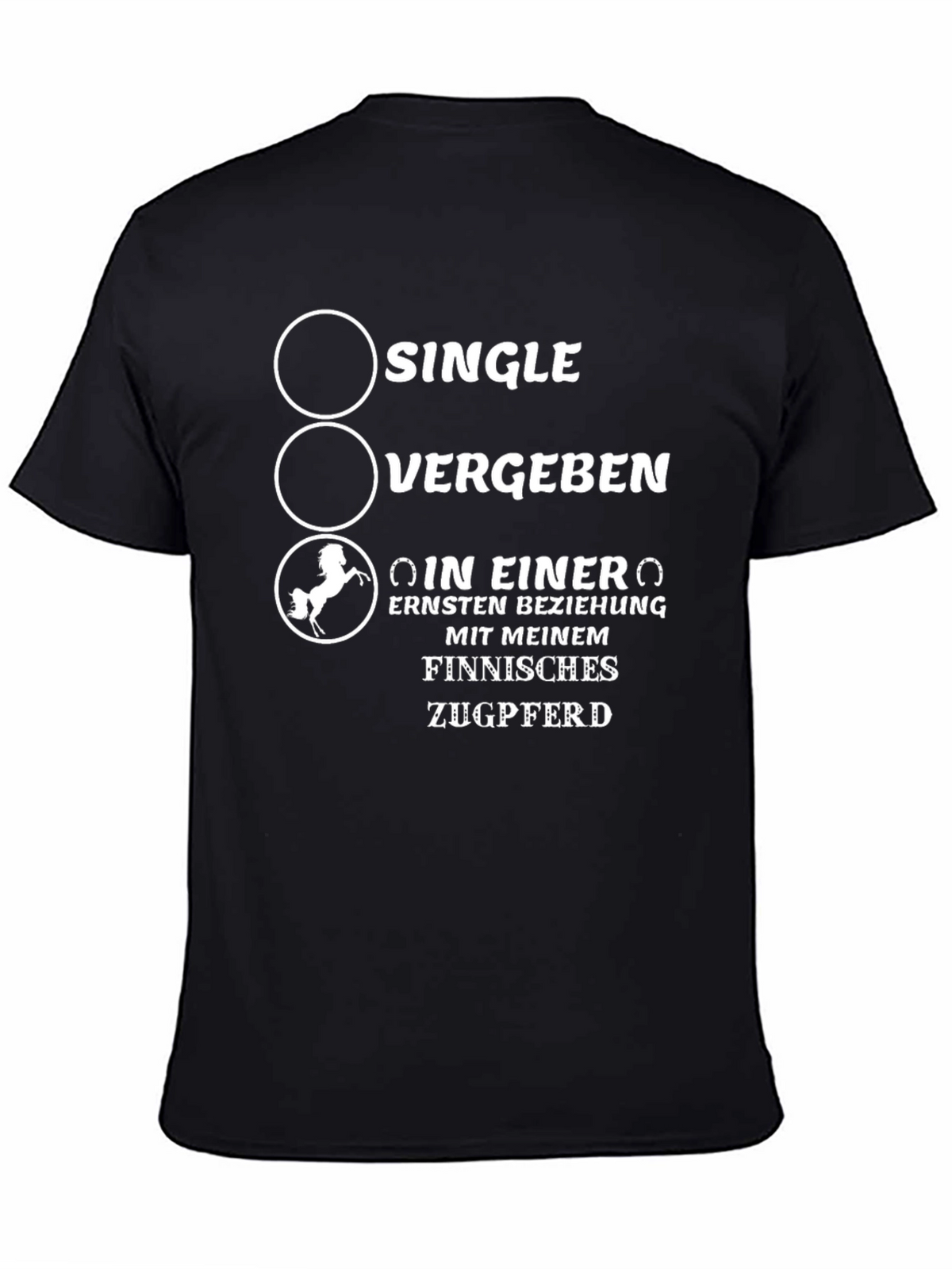 Humorous Finnish Draft Horse Relationship T-Shirt