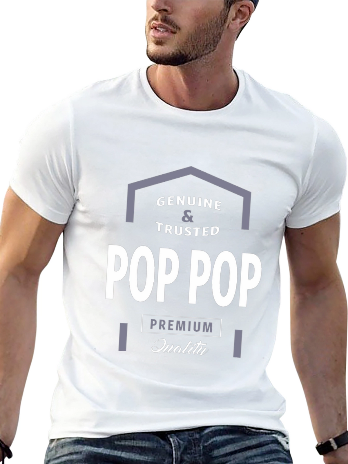 Genuine & Trusted Pop Pop Premium Quality T-Shirt