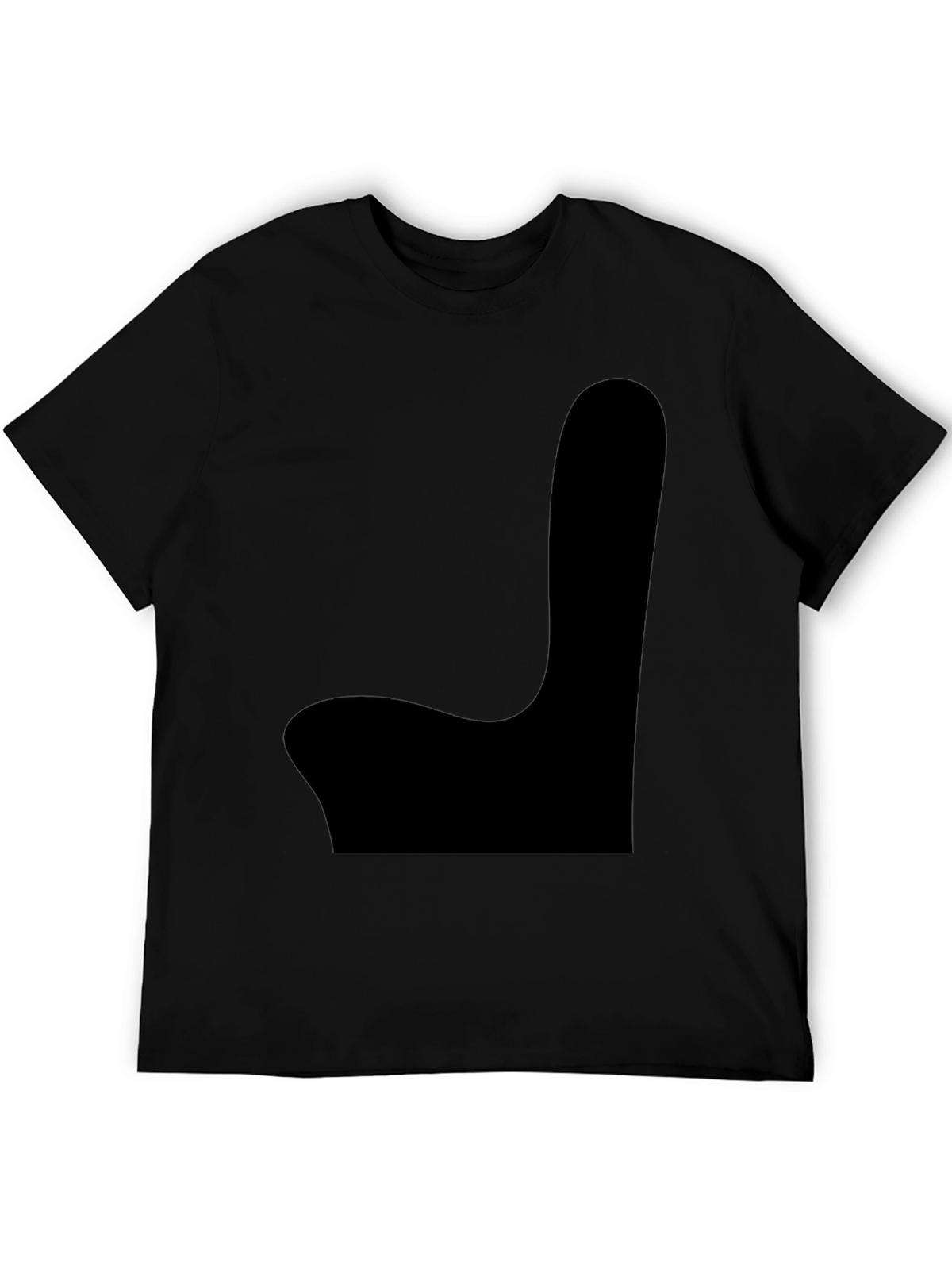Mens Black Graphic Tee - Novelty Chair Design