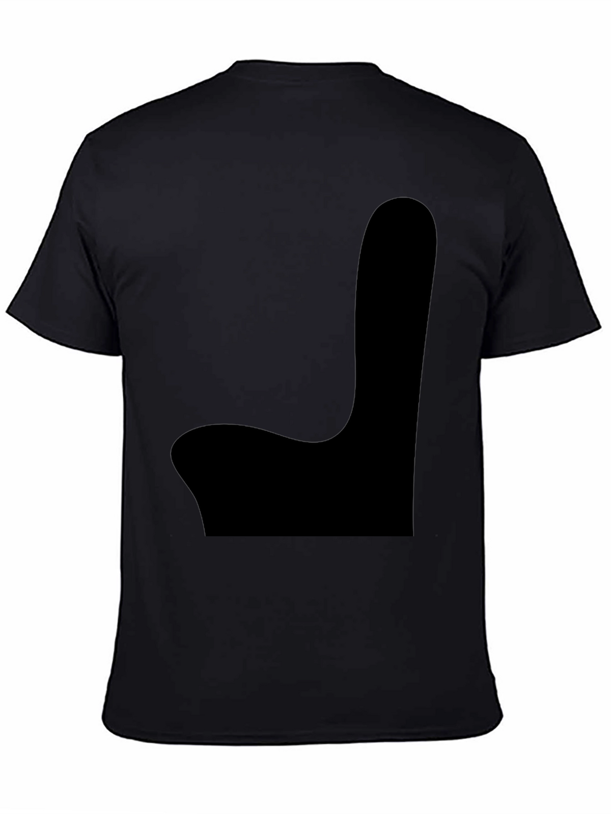 Mens Black Graphic Tee - Novelty Chair Design