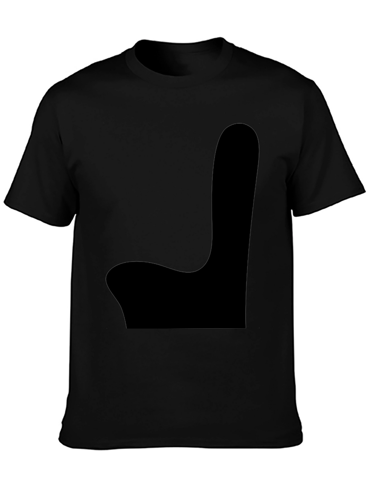 Mens Black Graphic Tee - Novelty Chair Design
