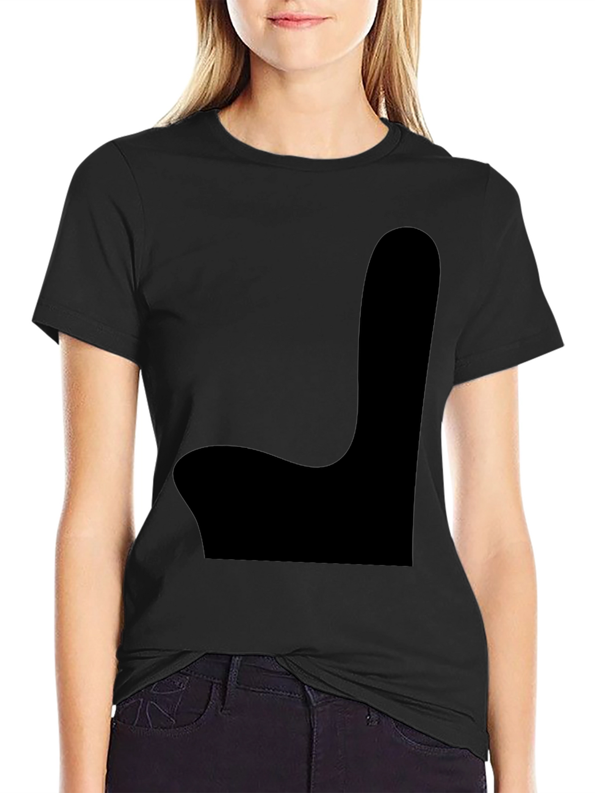 Mens Black Graphic Tee - Novelty Chair Design