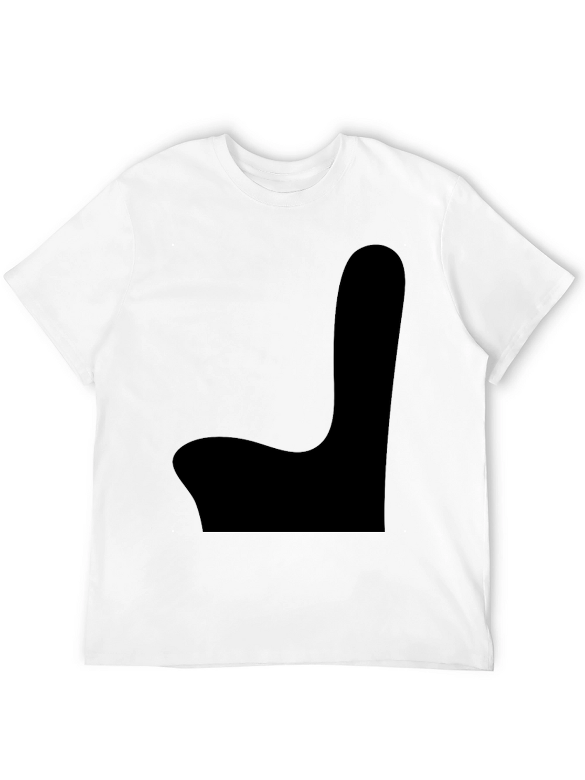 Mens Black Graphic Tee - Novelty Chair Design