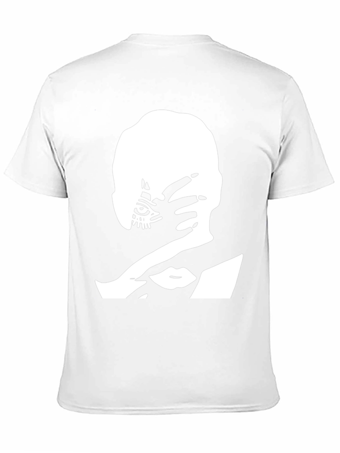 Edgy Graphic Tee: All-Seeing Eye Hand Design
