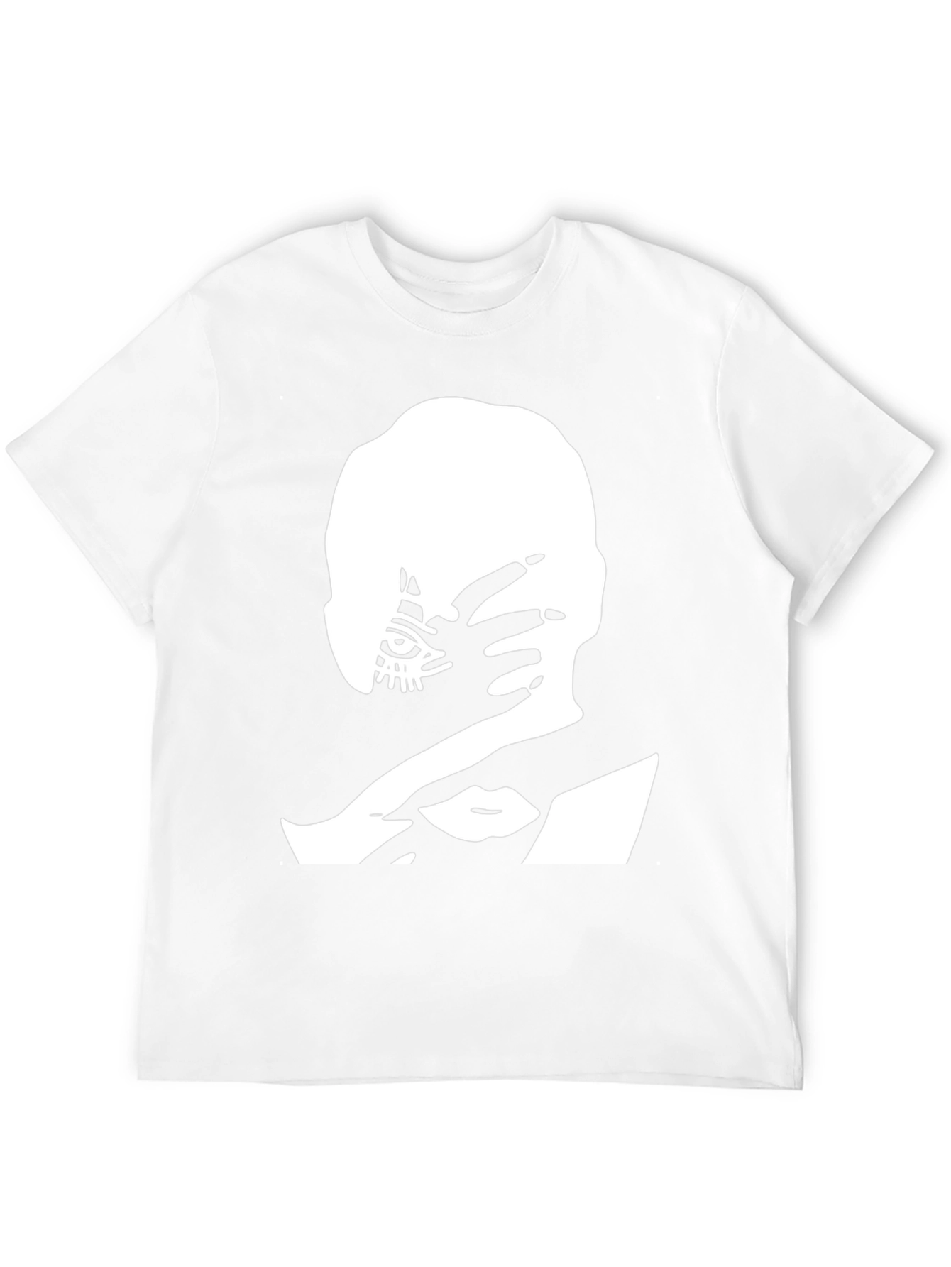 Edgy Graphic Tee: All-Seeing Eye Hand Design