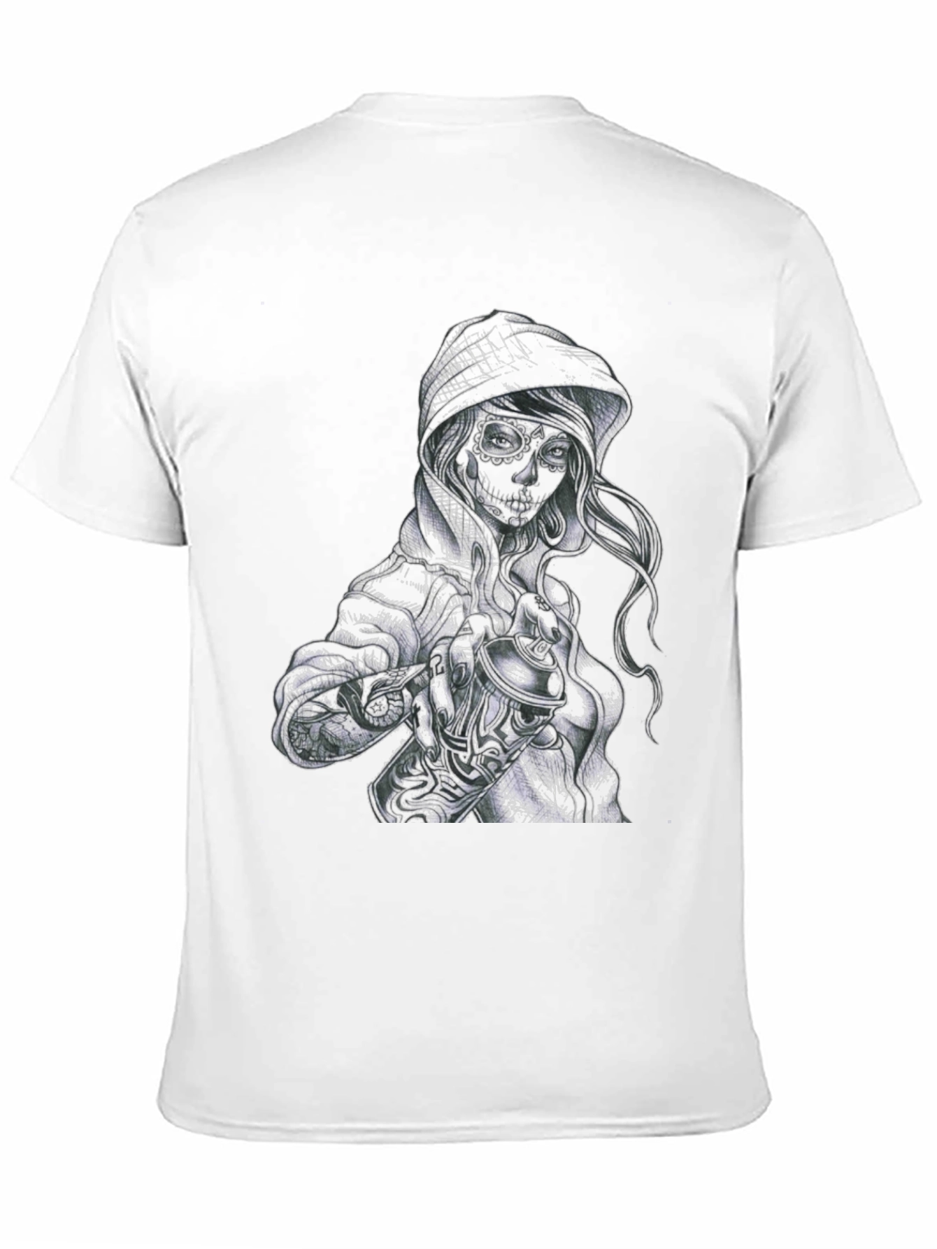 Sugar Skull Woman Graphic T-Shirt