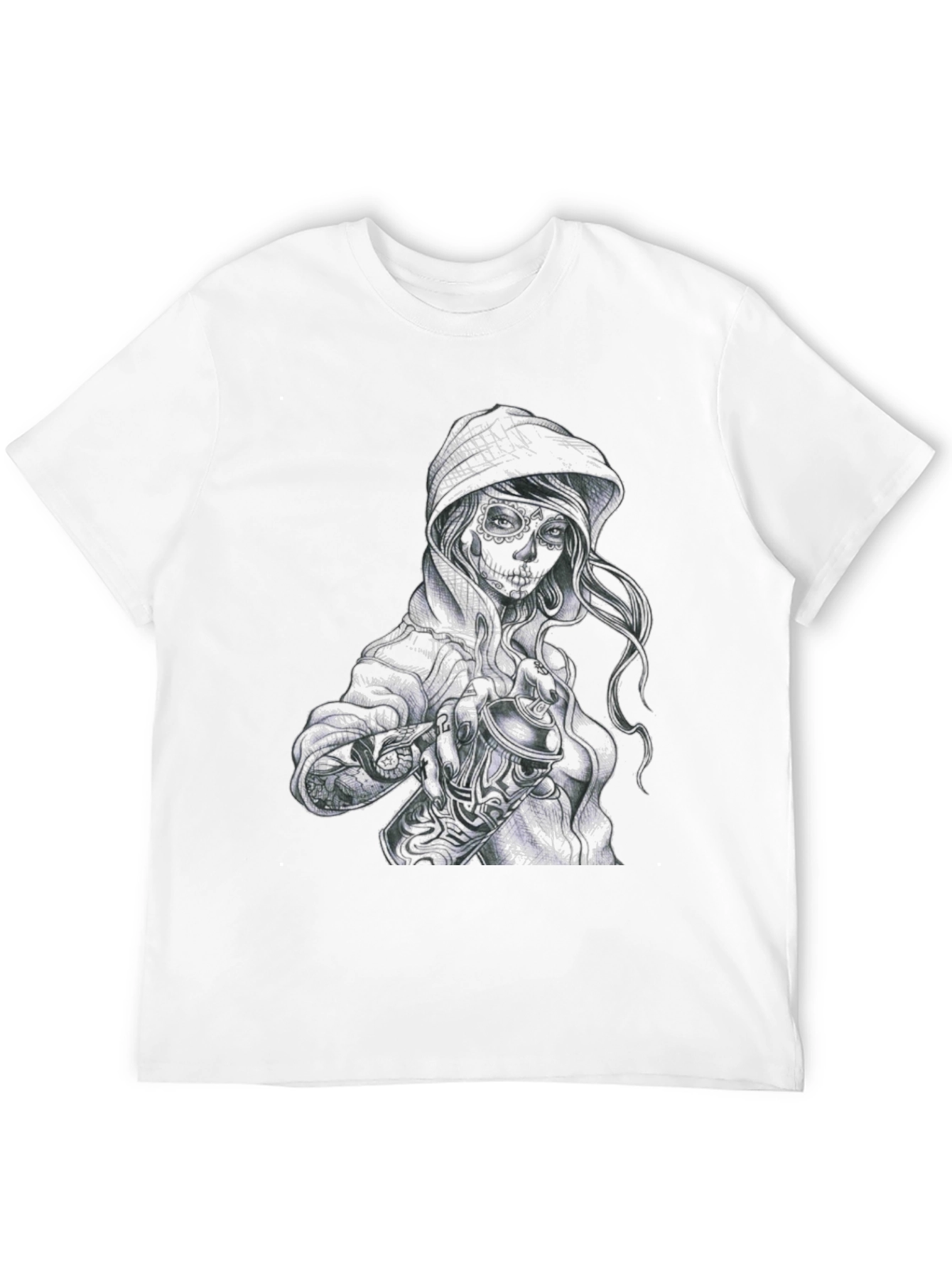 Sugar Skull Woman Graphic T-Shirt