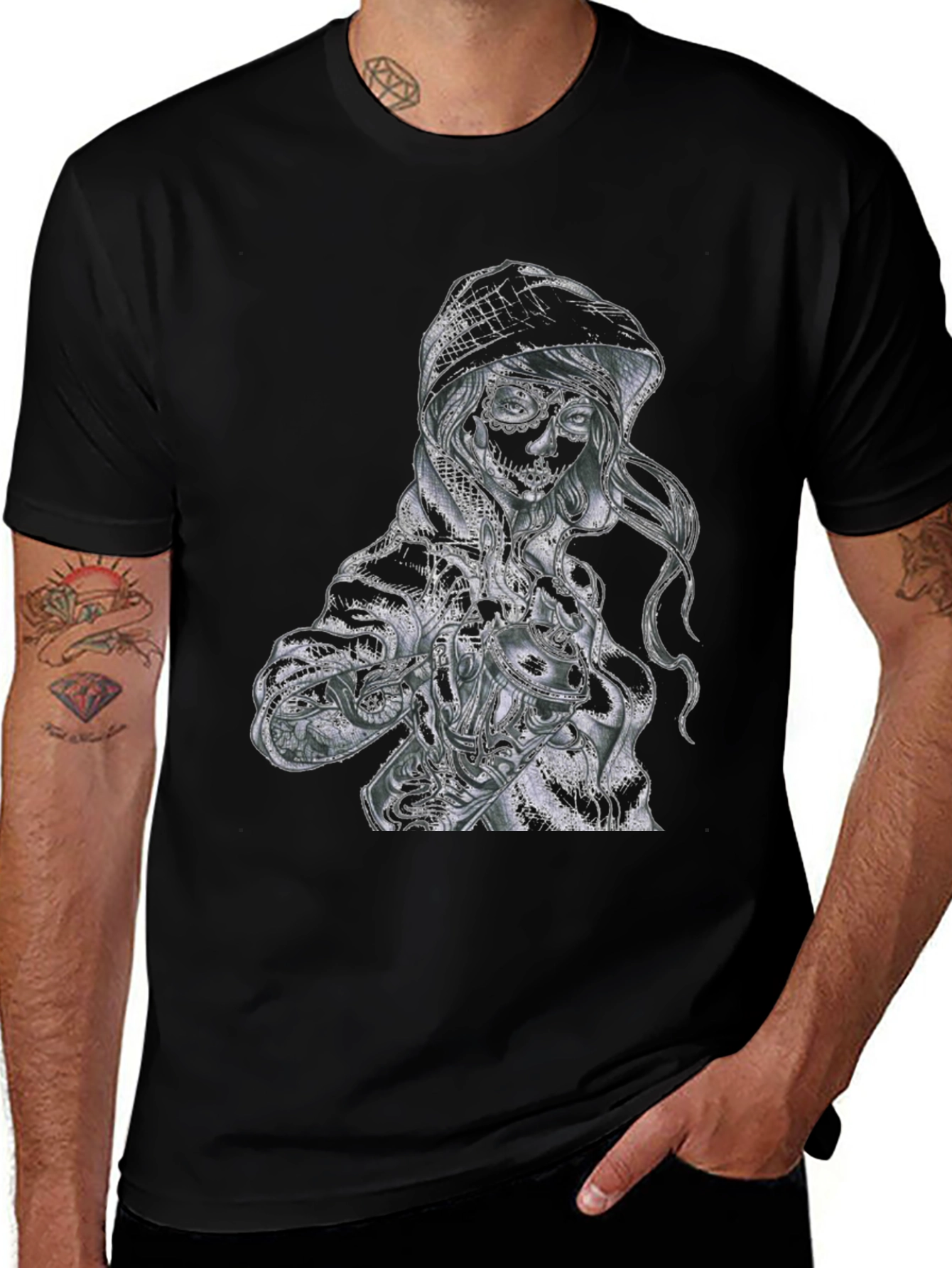 Sugar Skull Woman Graphic T-Shirt