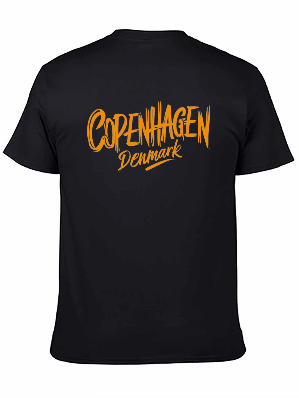 Copenhagen Denmark Graphic Tee - Black Cotton Casual Shirt