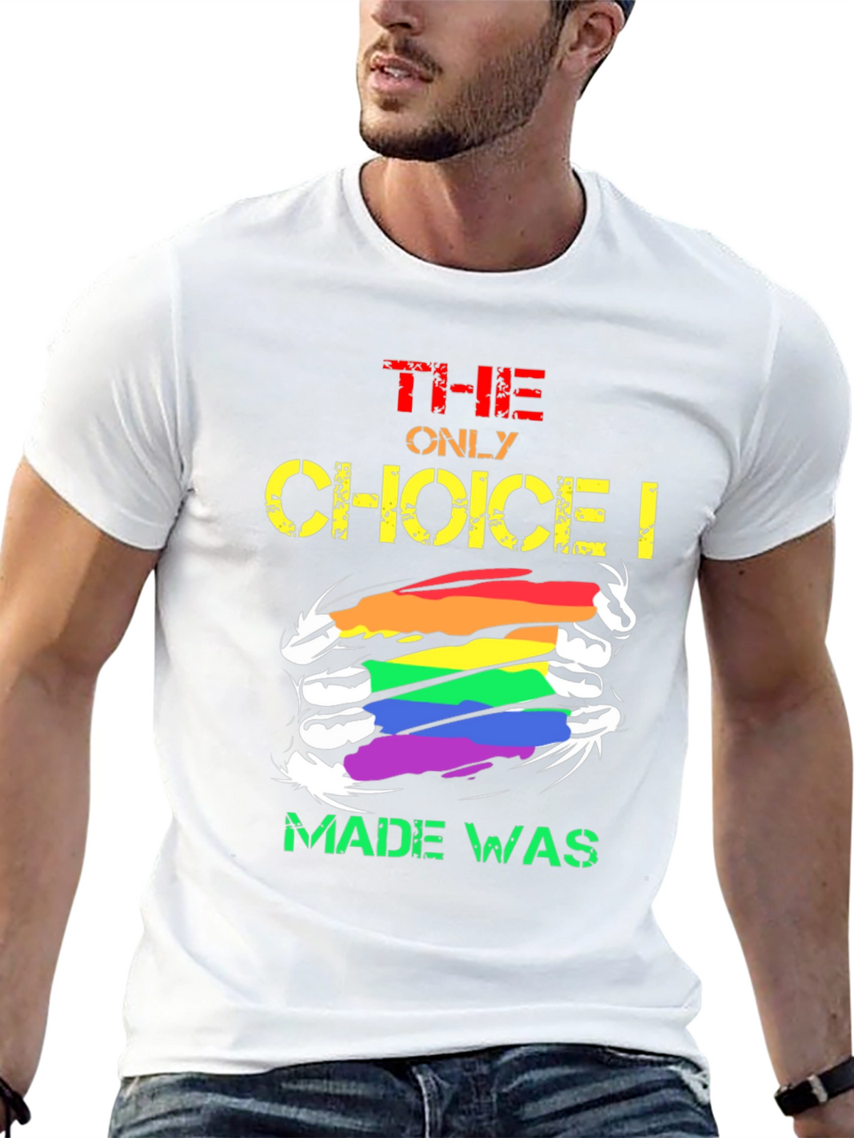 LGBT Pride The Only Choice Graphic T-Shirt