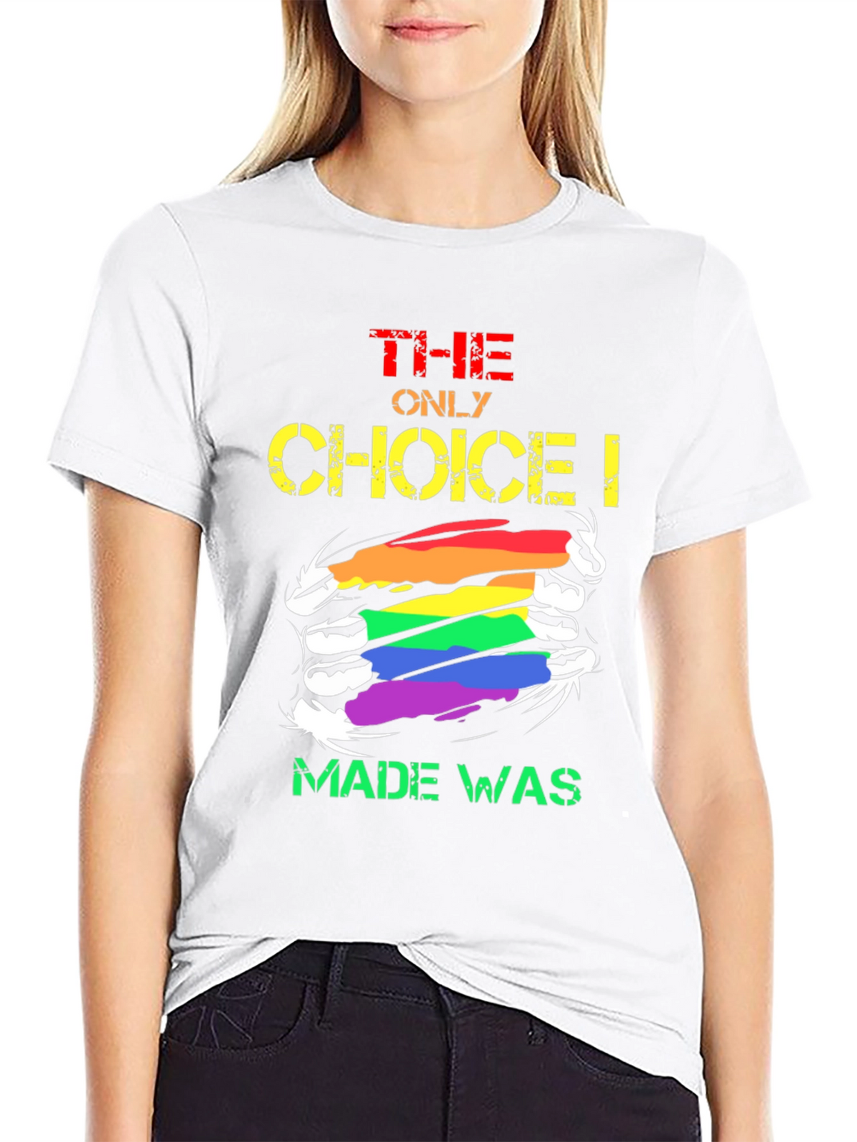 LGBT Pride The Only Choice Graphic T-Shirt