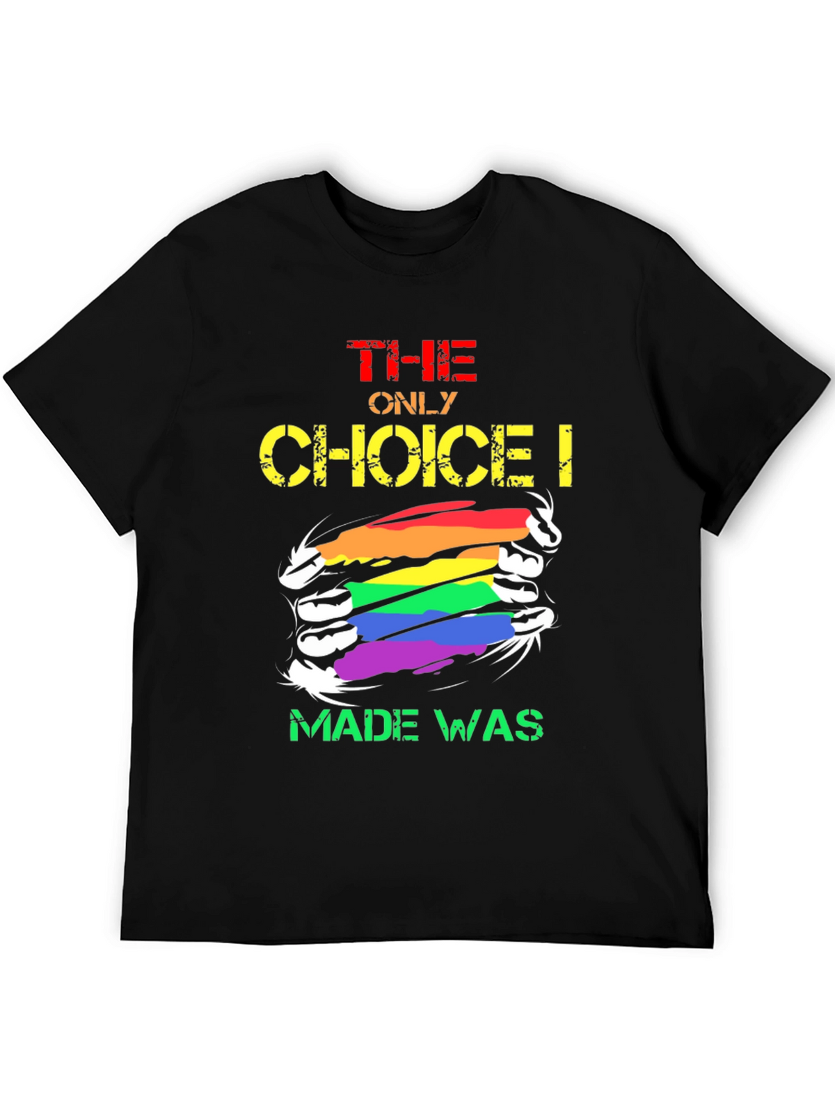 LGBT Pride The Only Choice Graphic T-Shirt