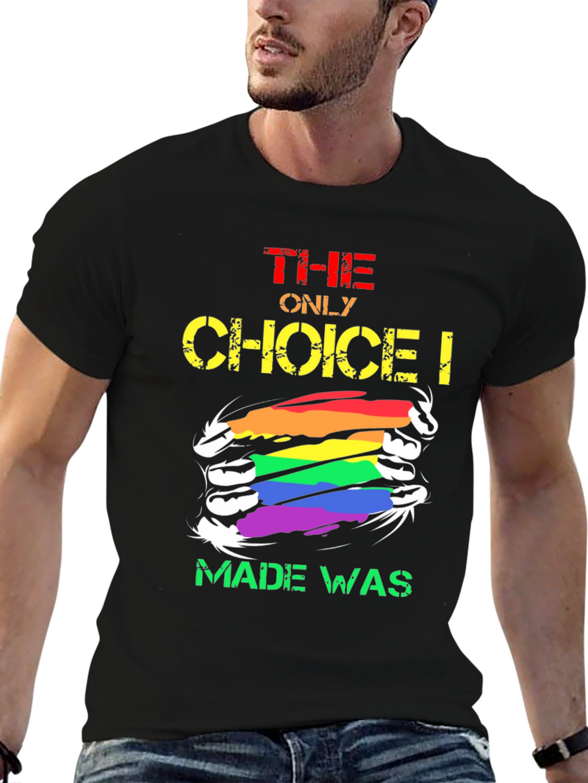 LGBT Pride The Only Choice Graphic T-Shirt