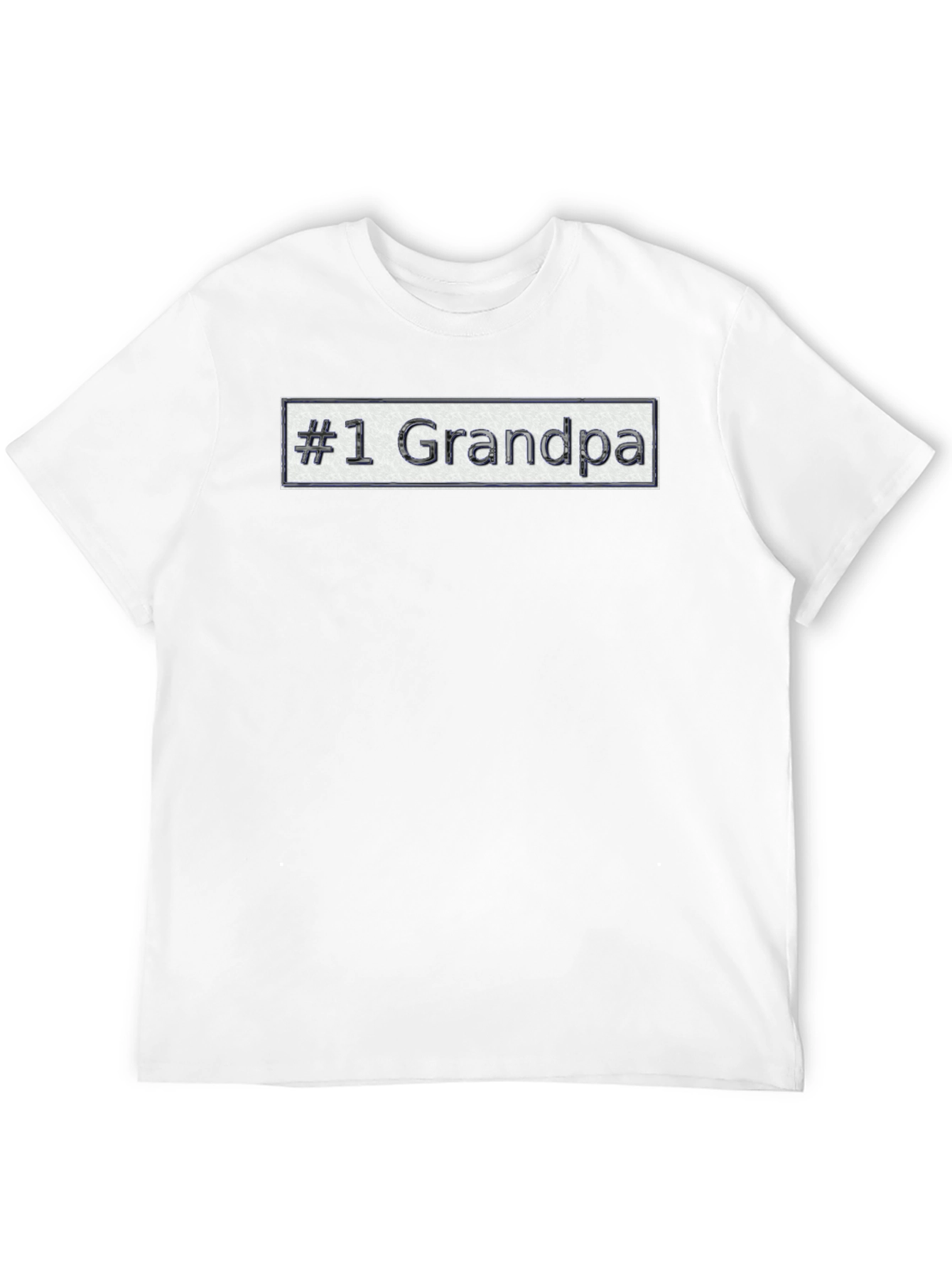 #1 Grandpa Novelty Graphic T-Shirt - Black