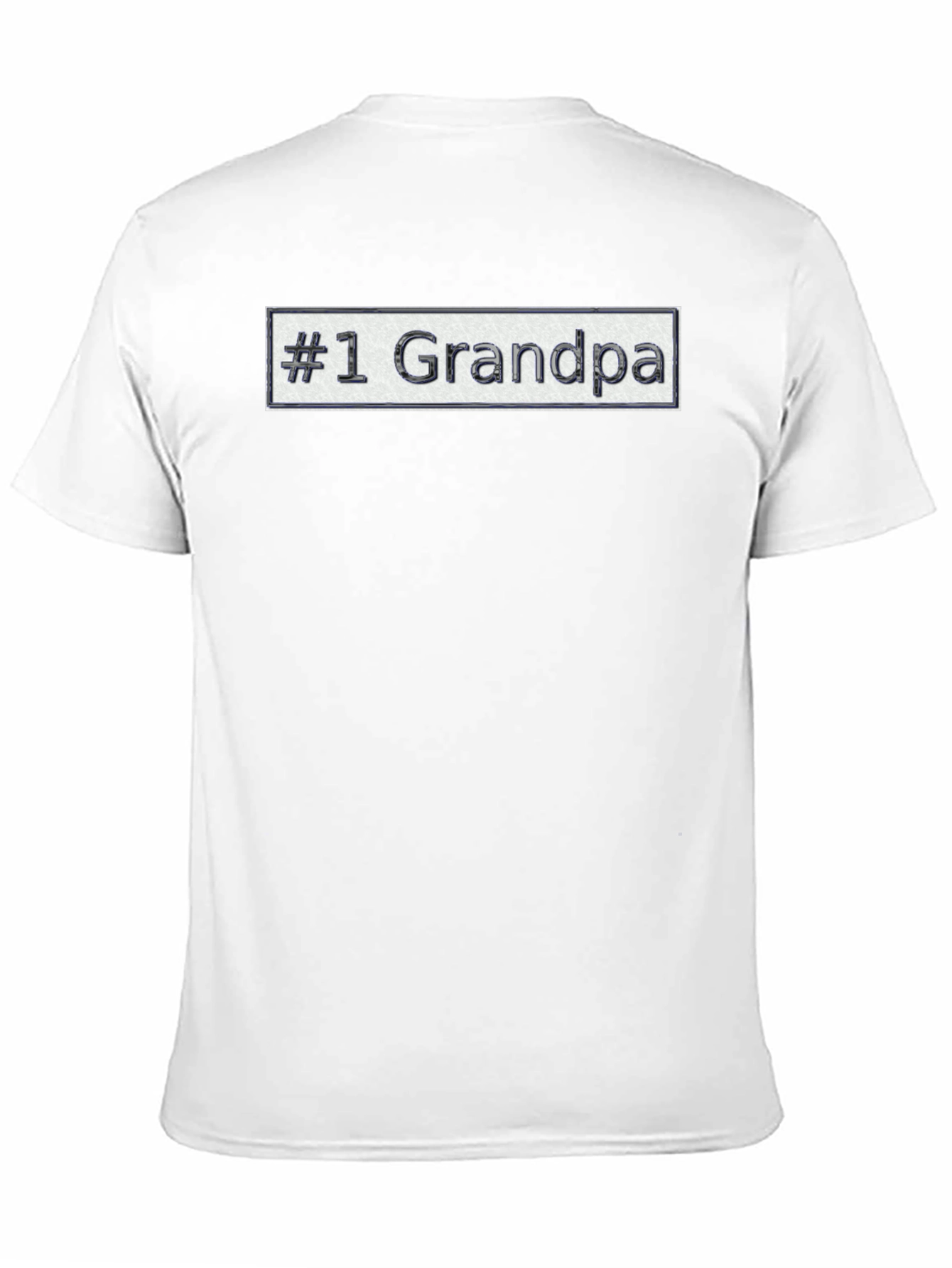 #1 Grandpa Novelty Graphic T-Shirt - Black
