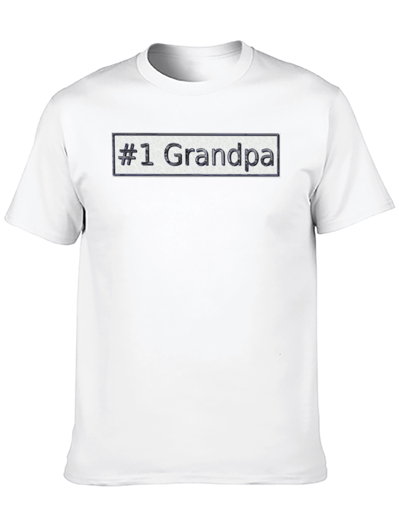 #1 Grandpa Novelty Graphic T-Shirt - Black