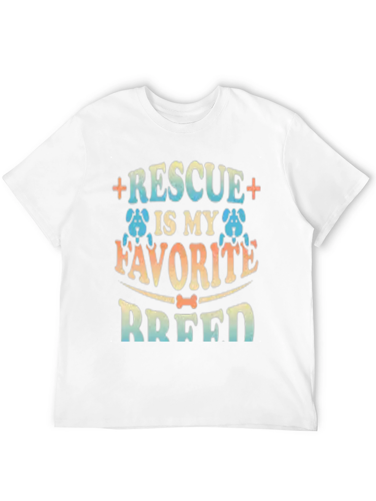 Rescue is My Favorite Breed Black T-Shirt