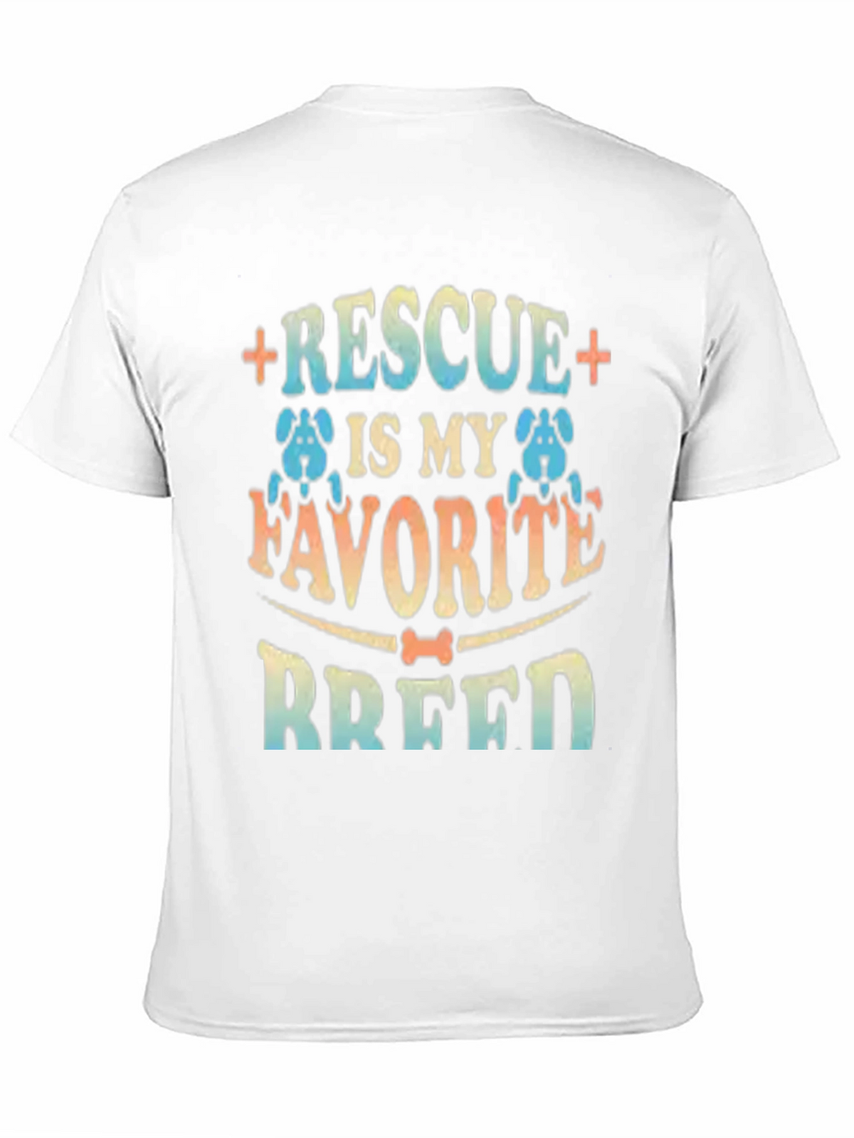 Rescue is My Favorite Breed Black T-Shirt