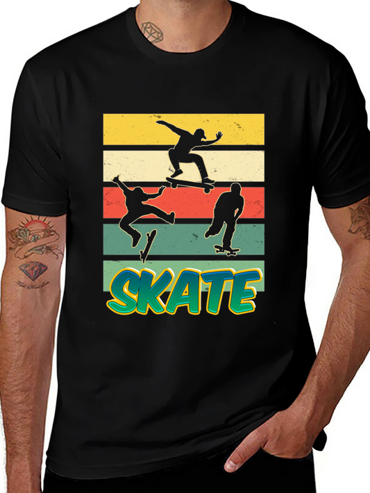 Cool Skateboarding Silhouette T-Shirt