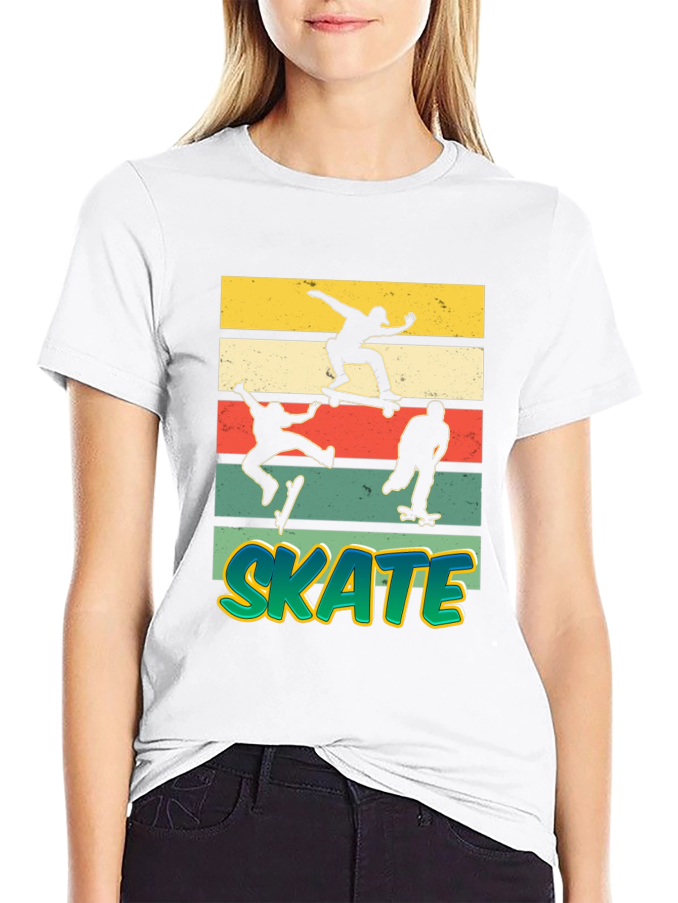 Cool Skateboarding Silhouette T-Shirt