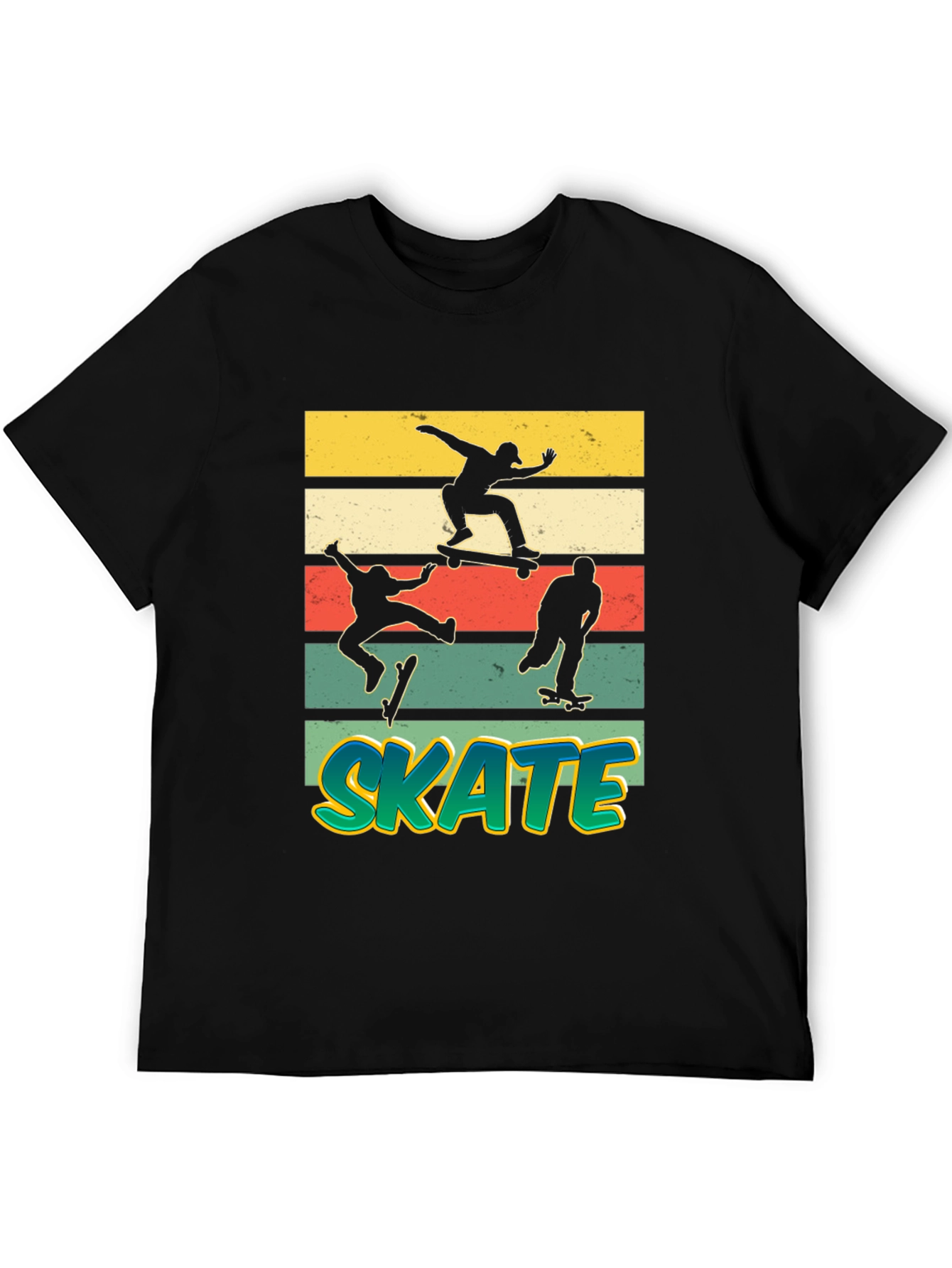 Cool Skateboarding Silhouette T-Shirt