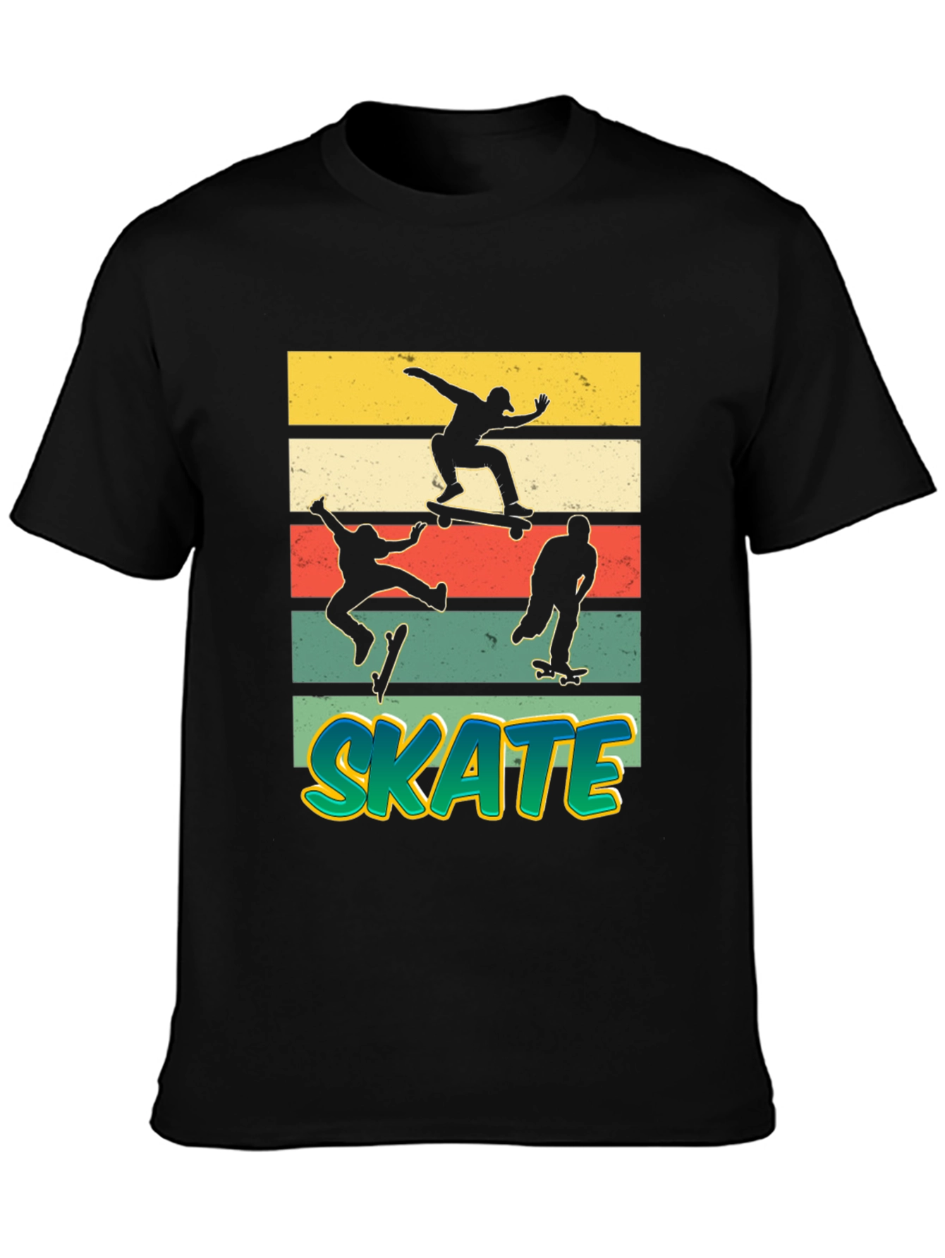 Cool Skateboarding Silhouette T-Shirt