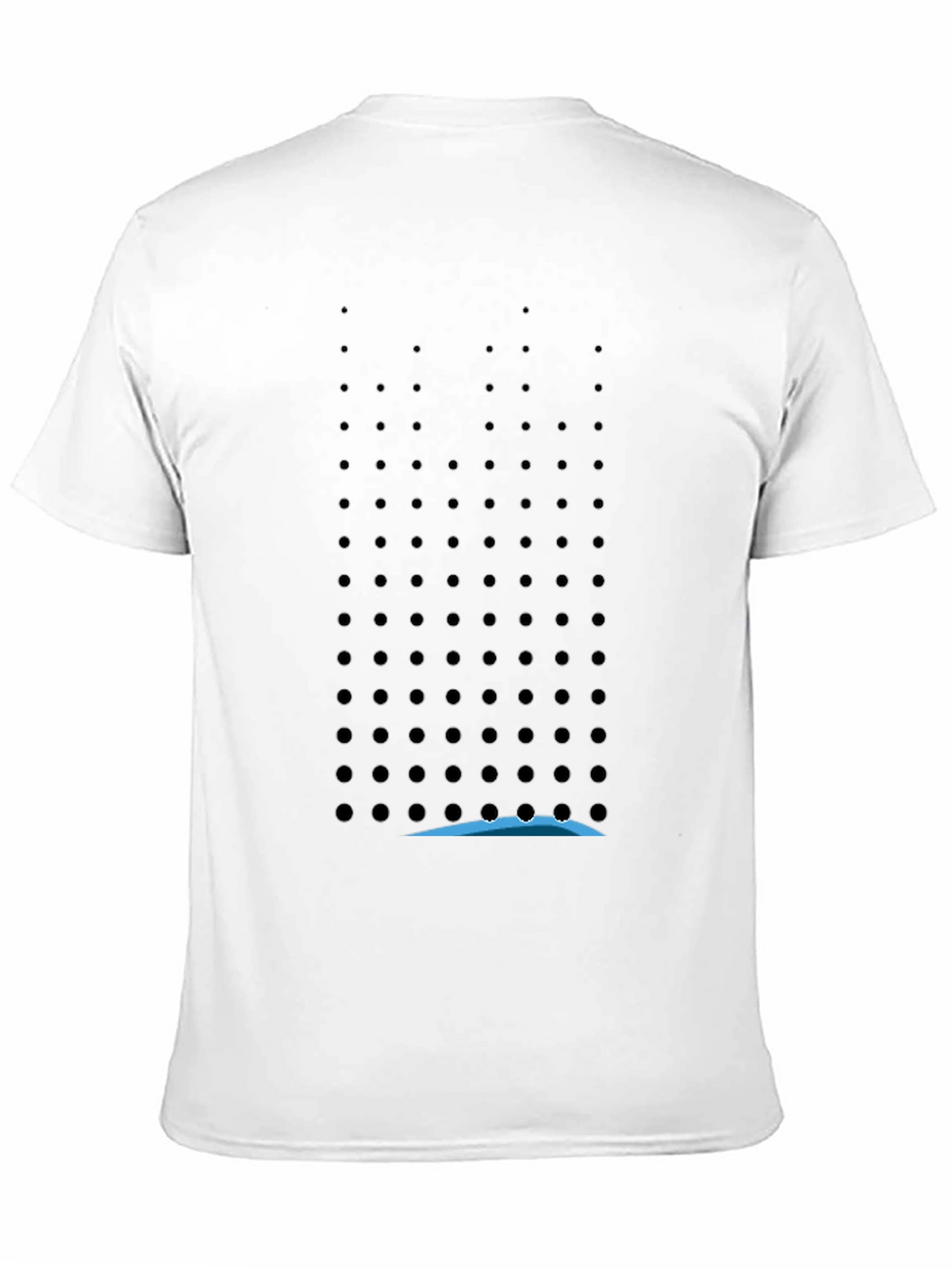 Modern Black T-Shirt with Geometric Dot Pattern