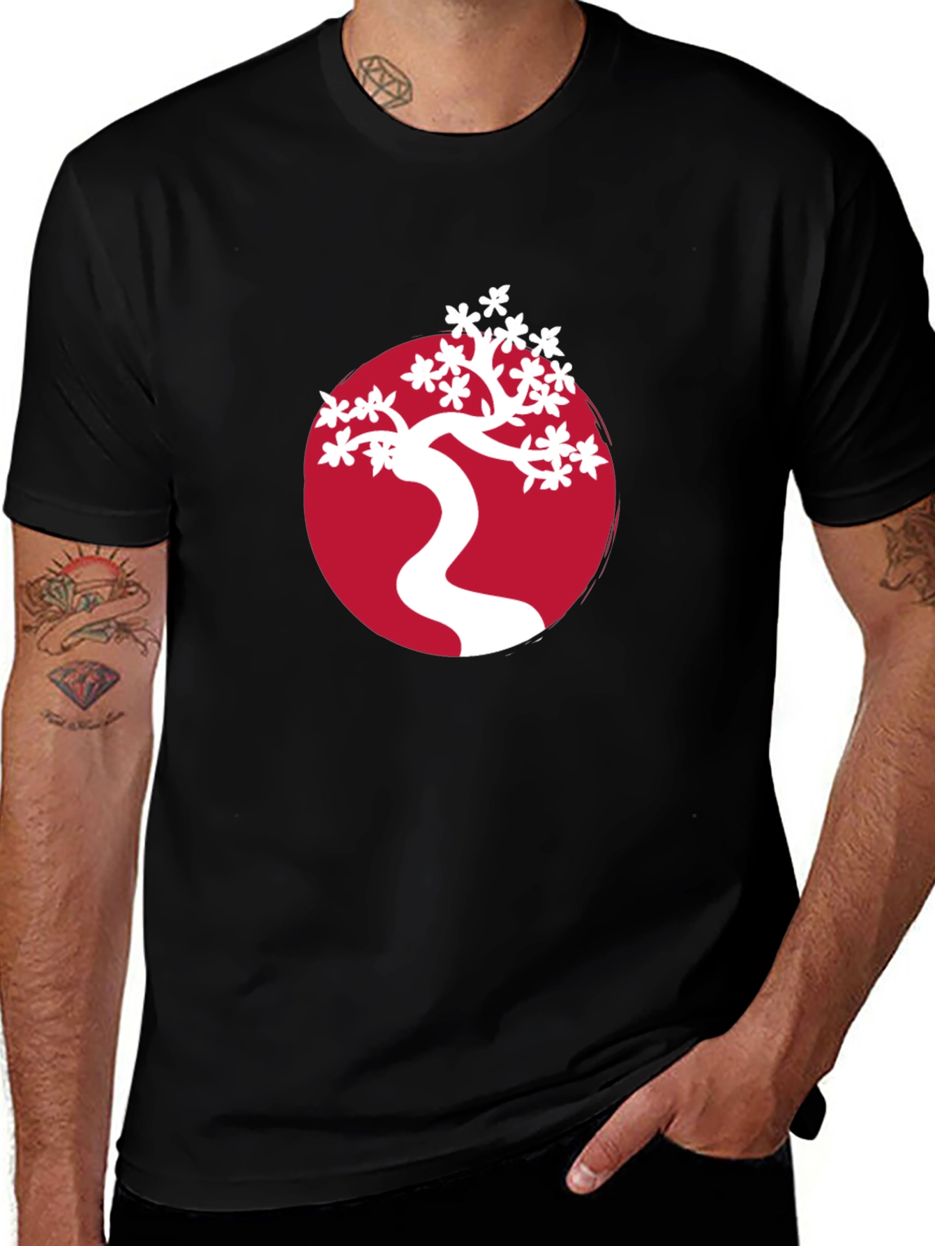 Bonsai Tree Graphic Tee - Stylish Japanese Art Shirt