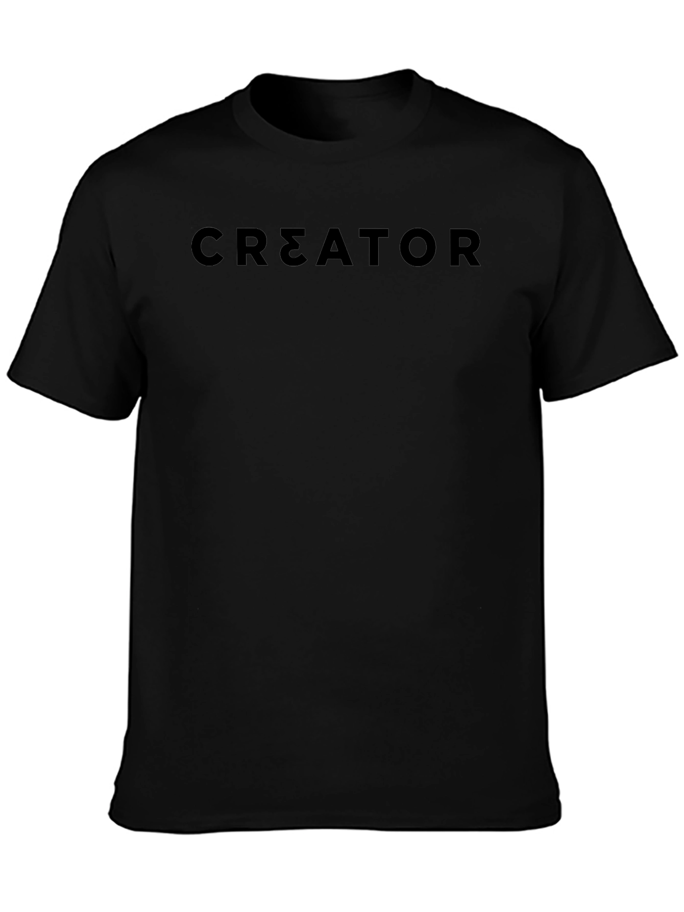 Creator Black T-Shirt - Minimalist Design