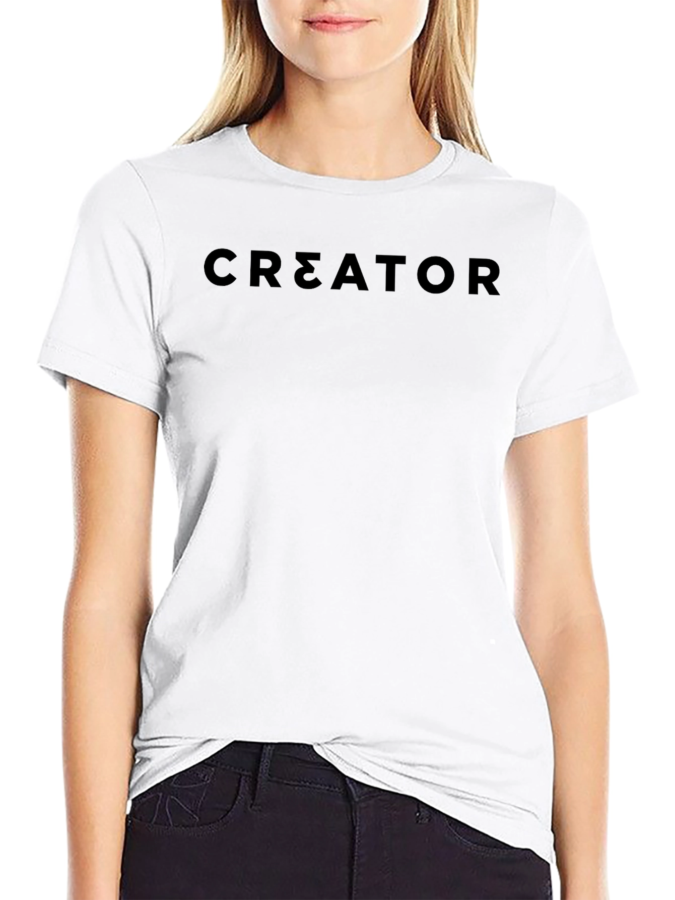 Creator Black T-Shirt - Minimalist Design
