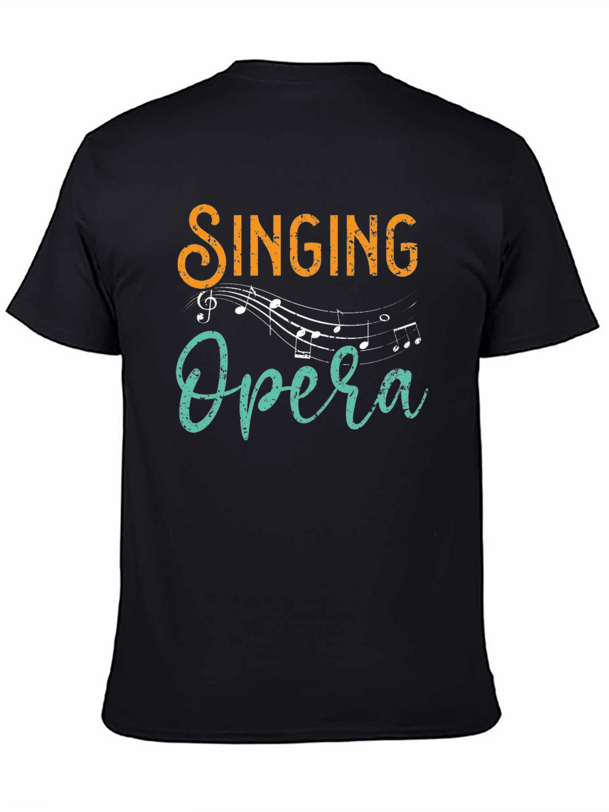 Singing Opera Graphic Tee - Black