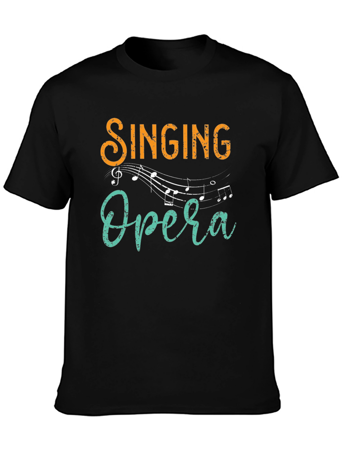 Singing Opera Graphic Tee - Black