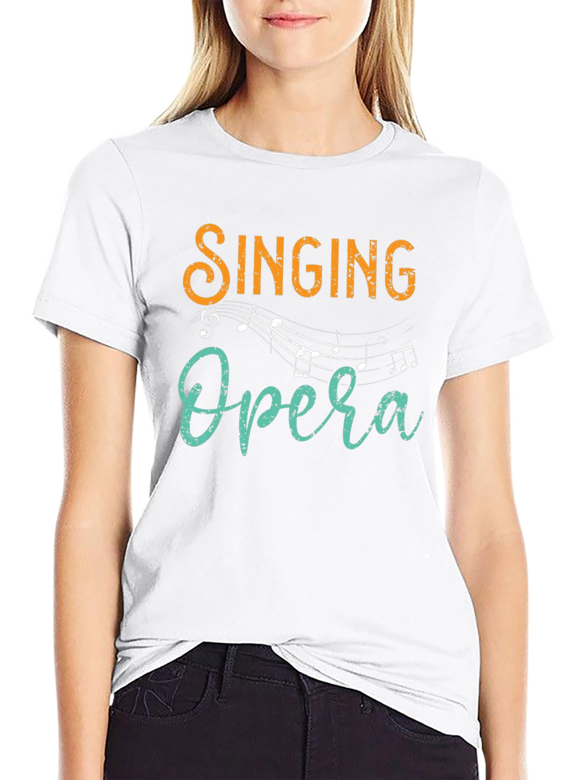 Singing Opera Graphic Tee - Black