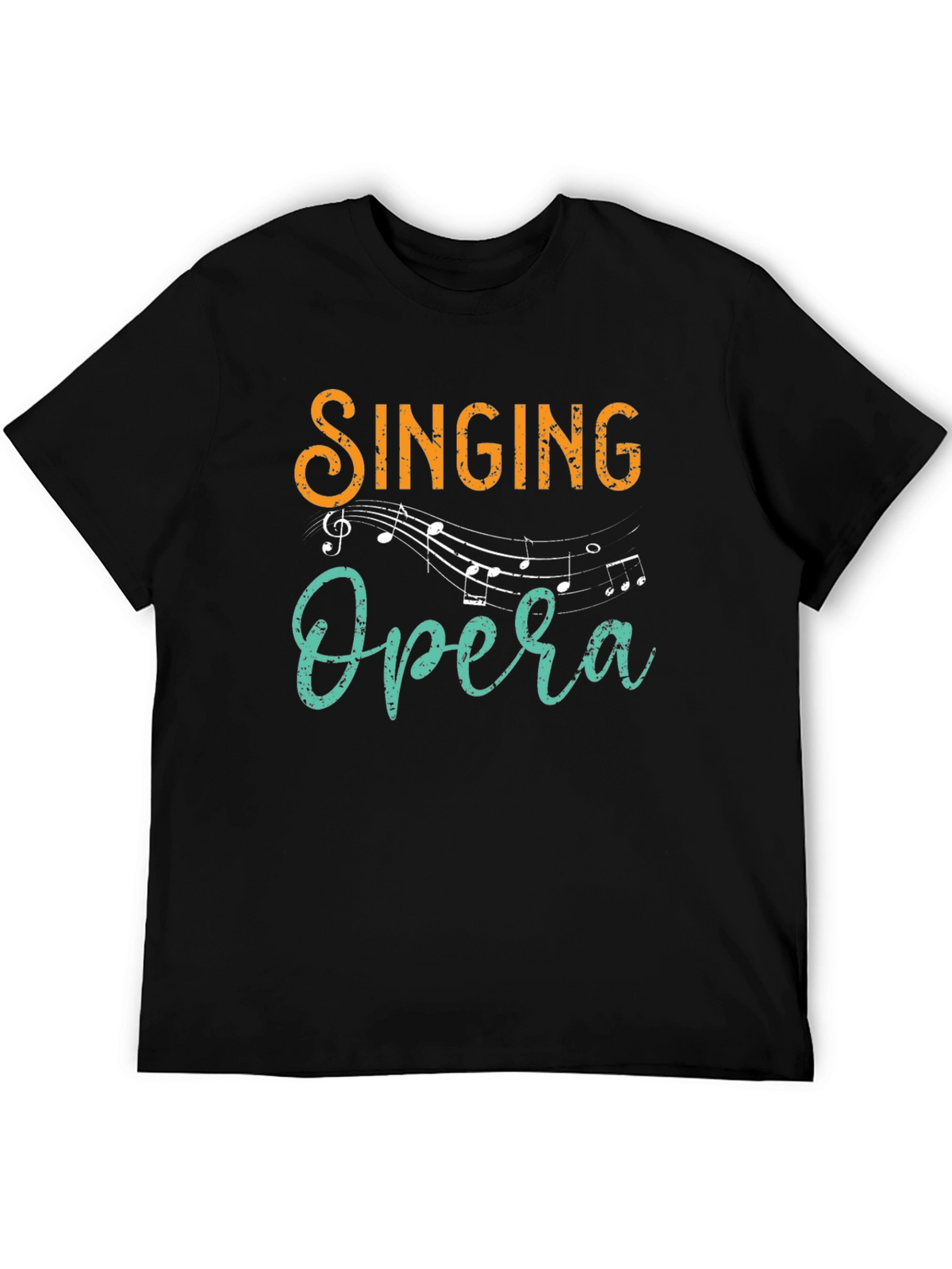 Singing Opera Graphic Tee - Black