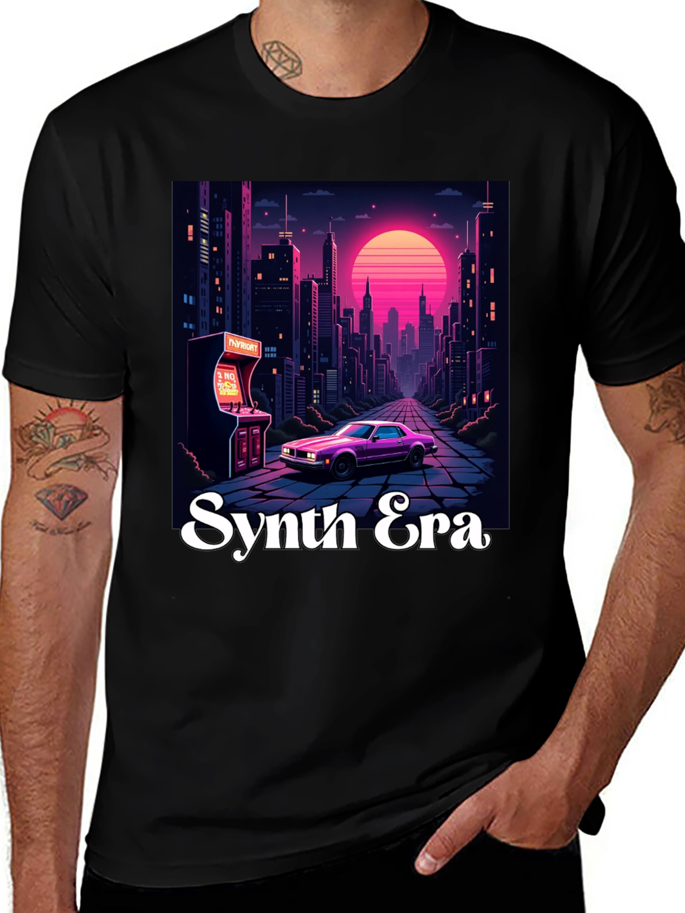 Synth Era T-Shirt: Retro 80s Style