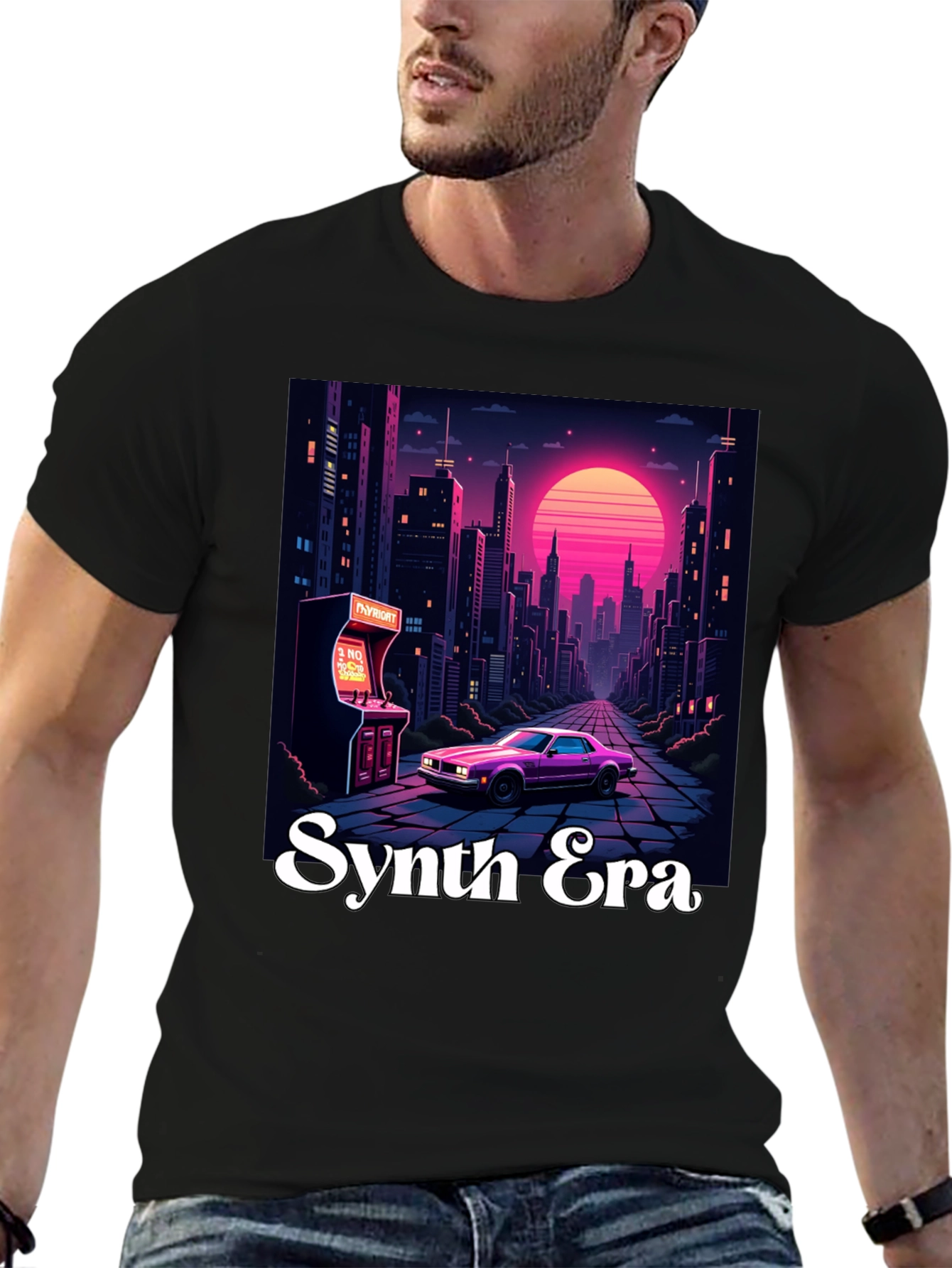 Synth Era T-Shirt: Retro 80s Style