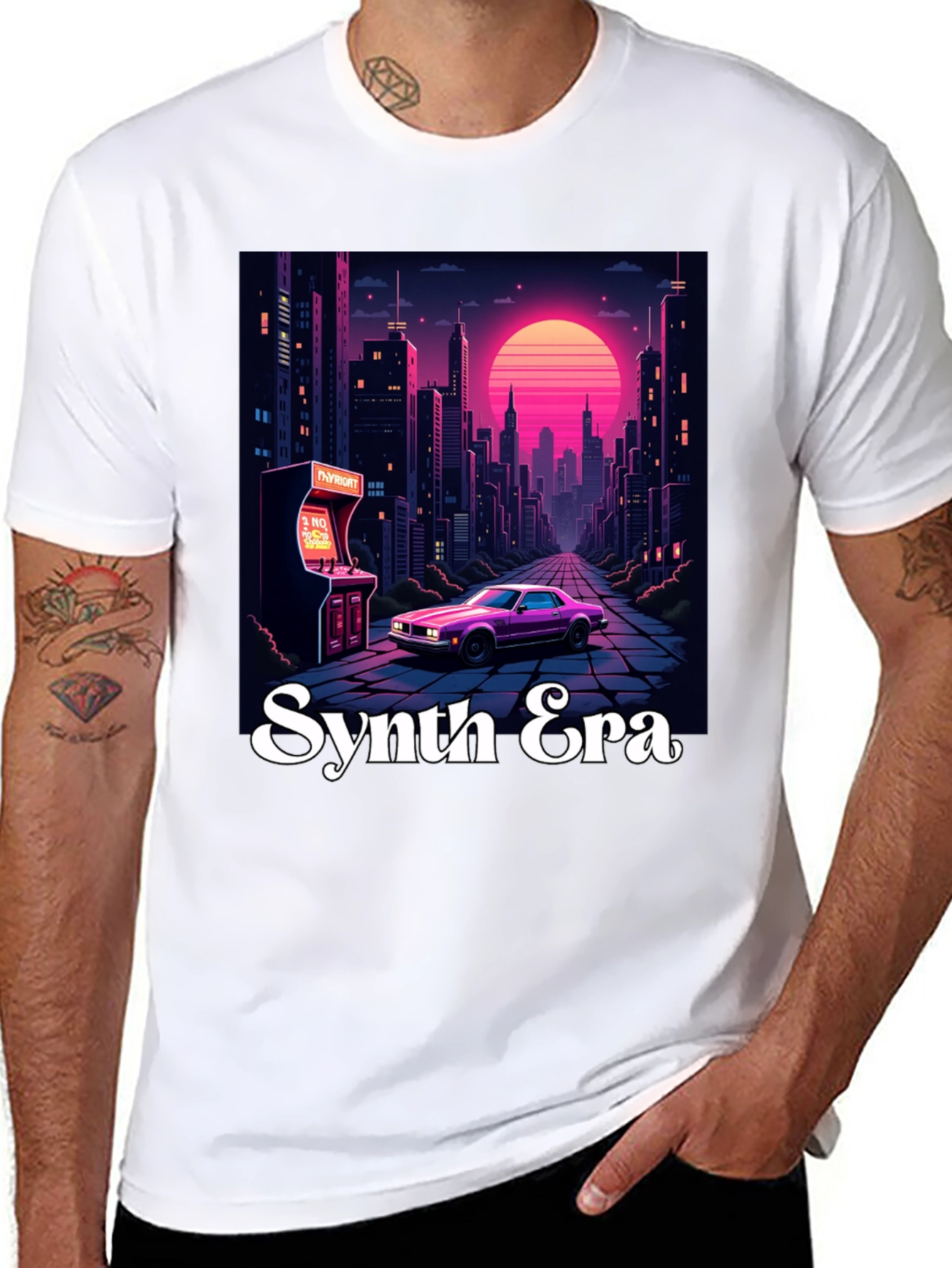 Synth Era T-Shirt: Retro 80s Style