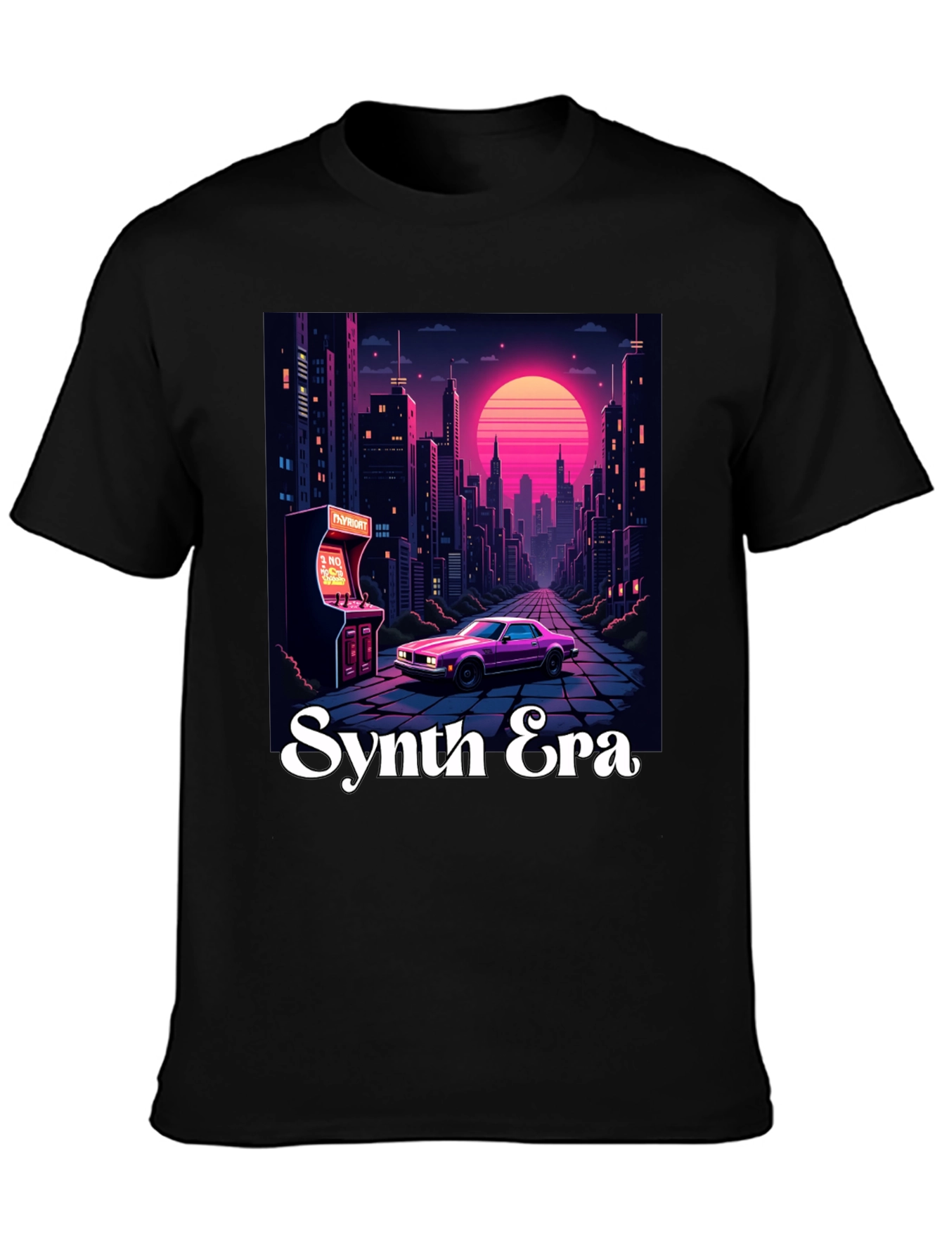 Synth Era T-Shirt: Retro 80s Style
