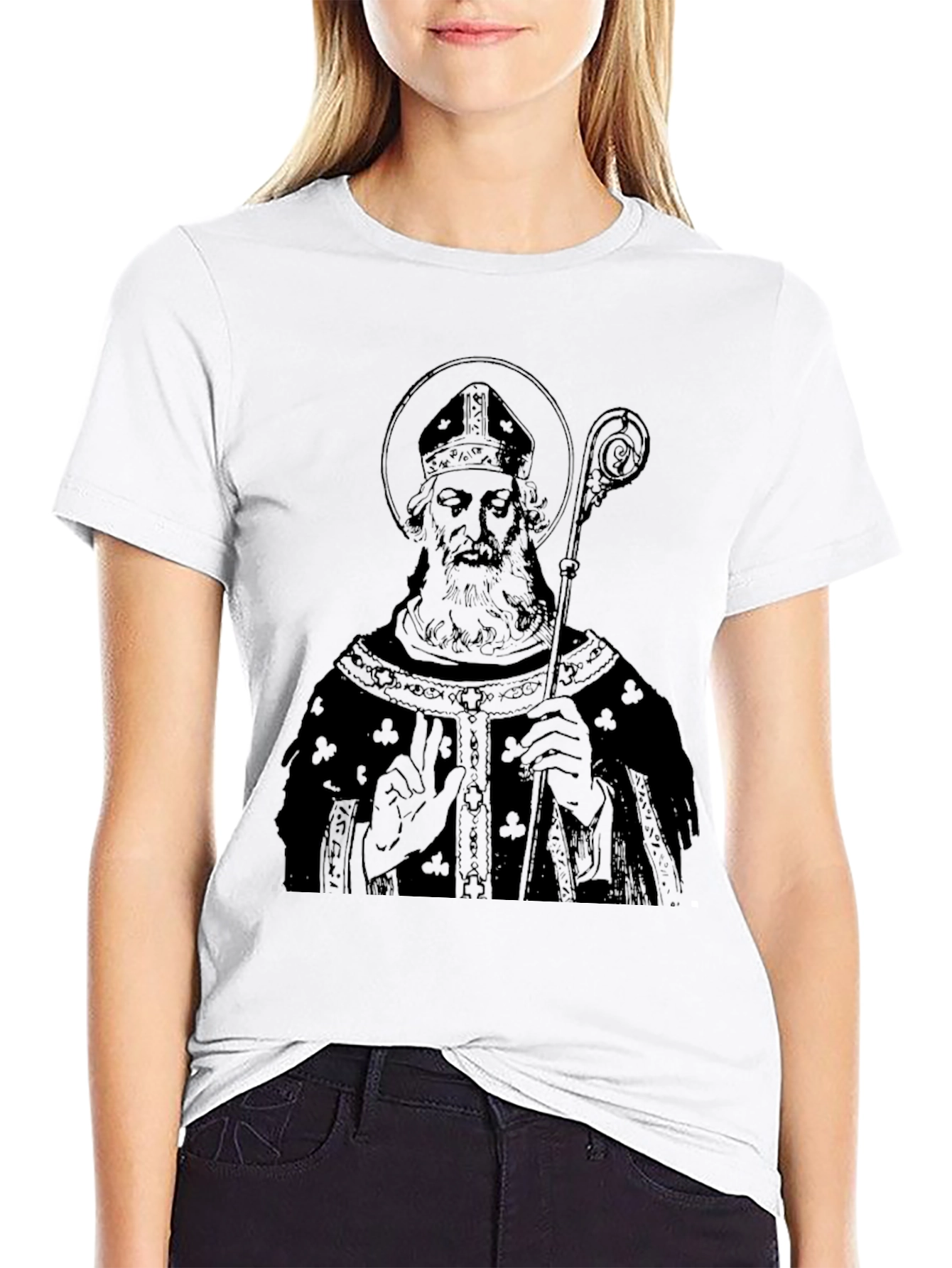 Saint Patricks Day Mens Black Graphic T-Shirt